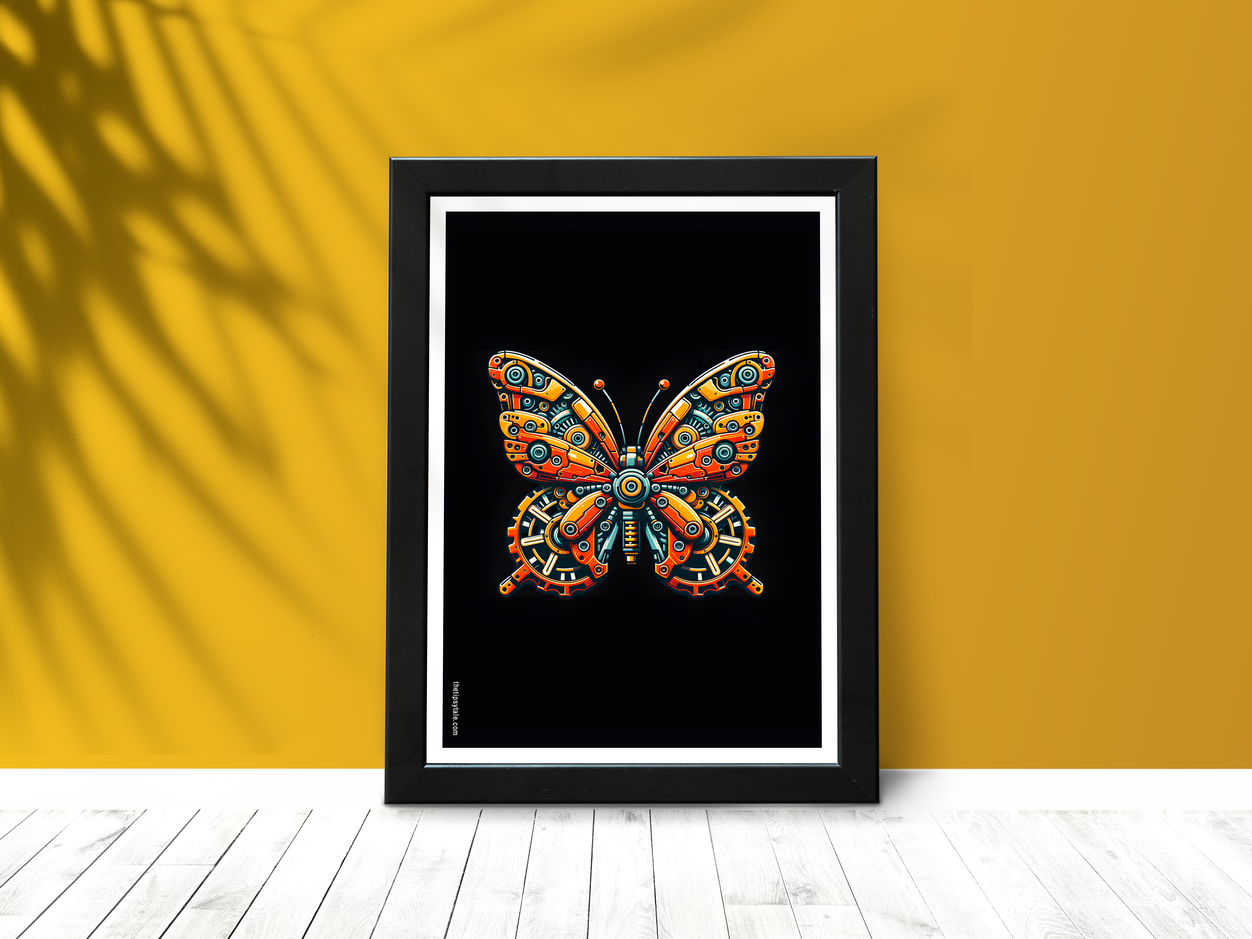 FRAMED "Butterfly" Poster – A4 Size - Quirky Theme