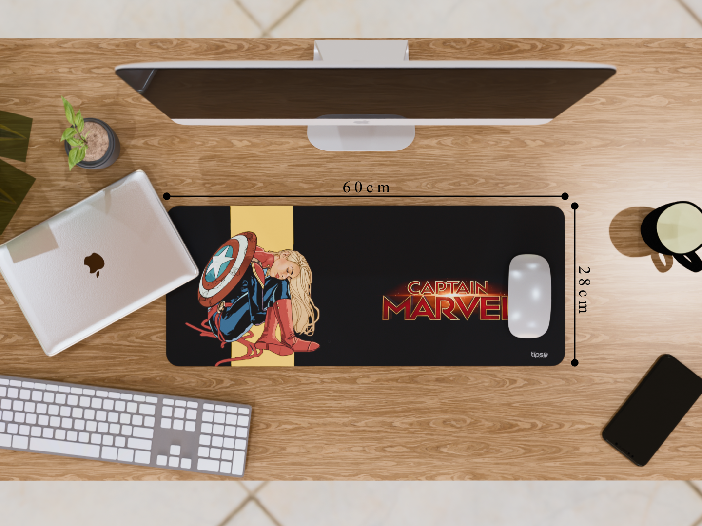 "CAPTAIN MARVEL" Gaming Mousepad Elevate Your Gaming Experience