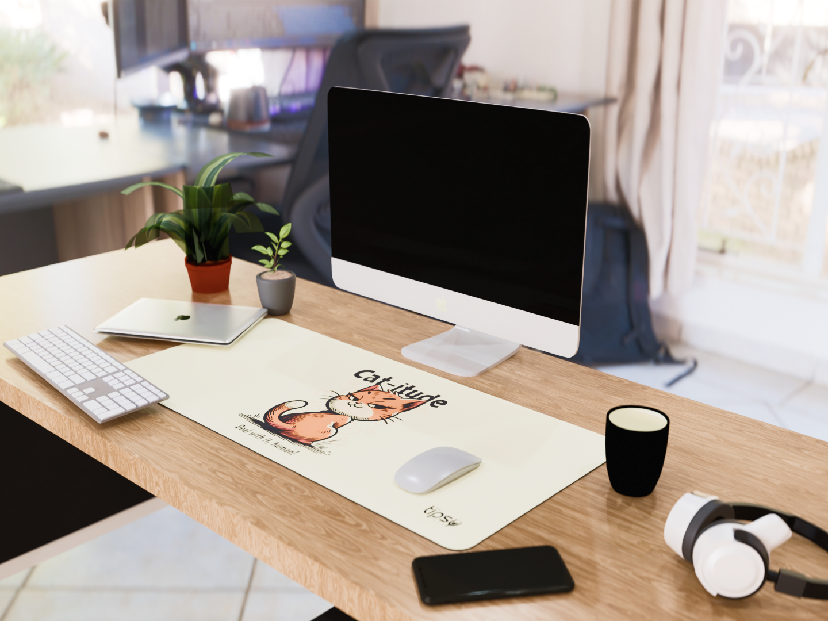 "Catitiude Pro Max" Gaming Mousepad Elevate Your Gaming Experience