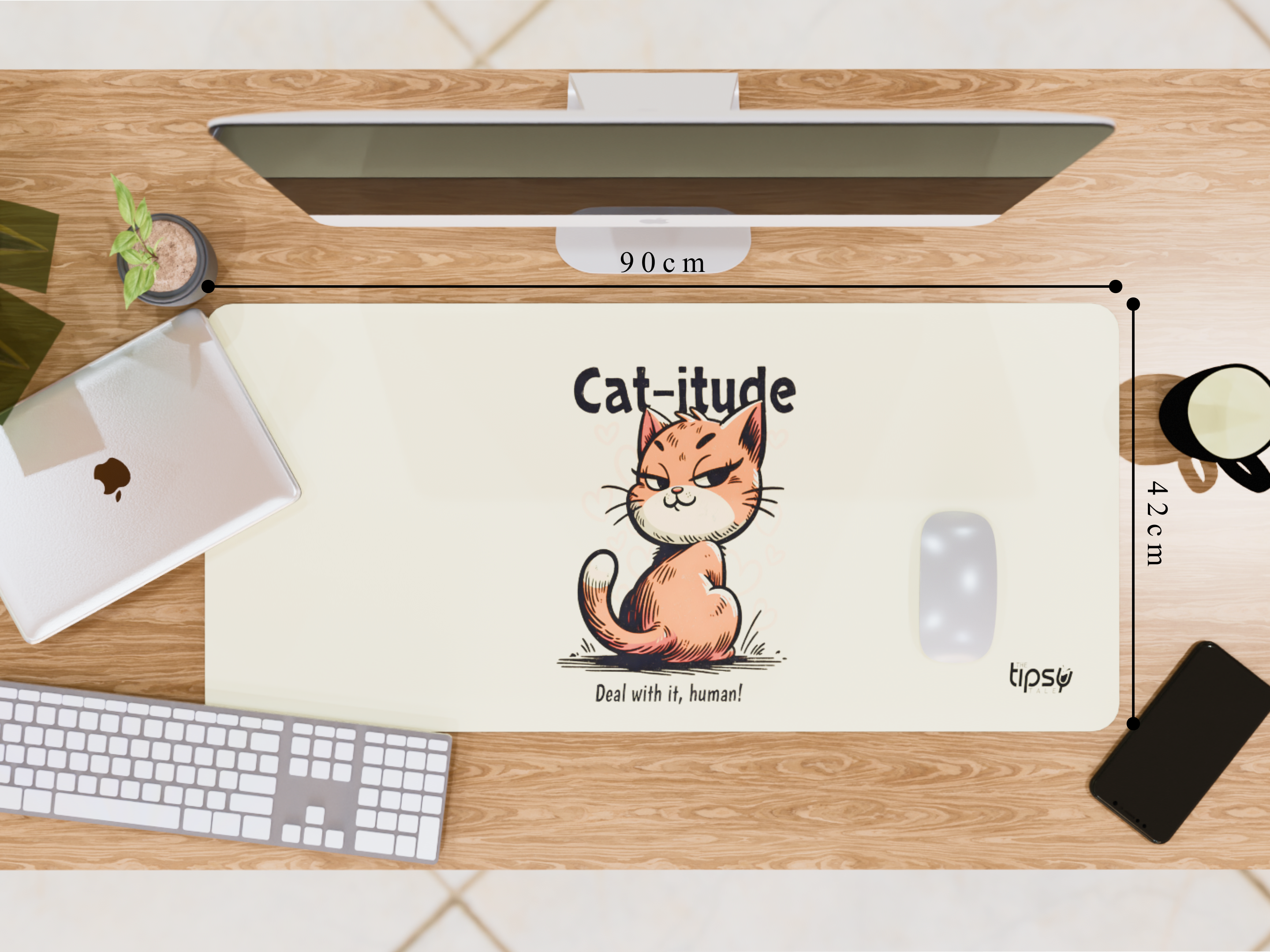 "Catitiude Pro Max" Gaming Mousepad Elevate Your Gaming Experience