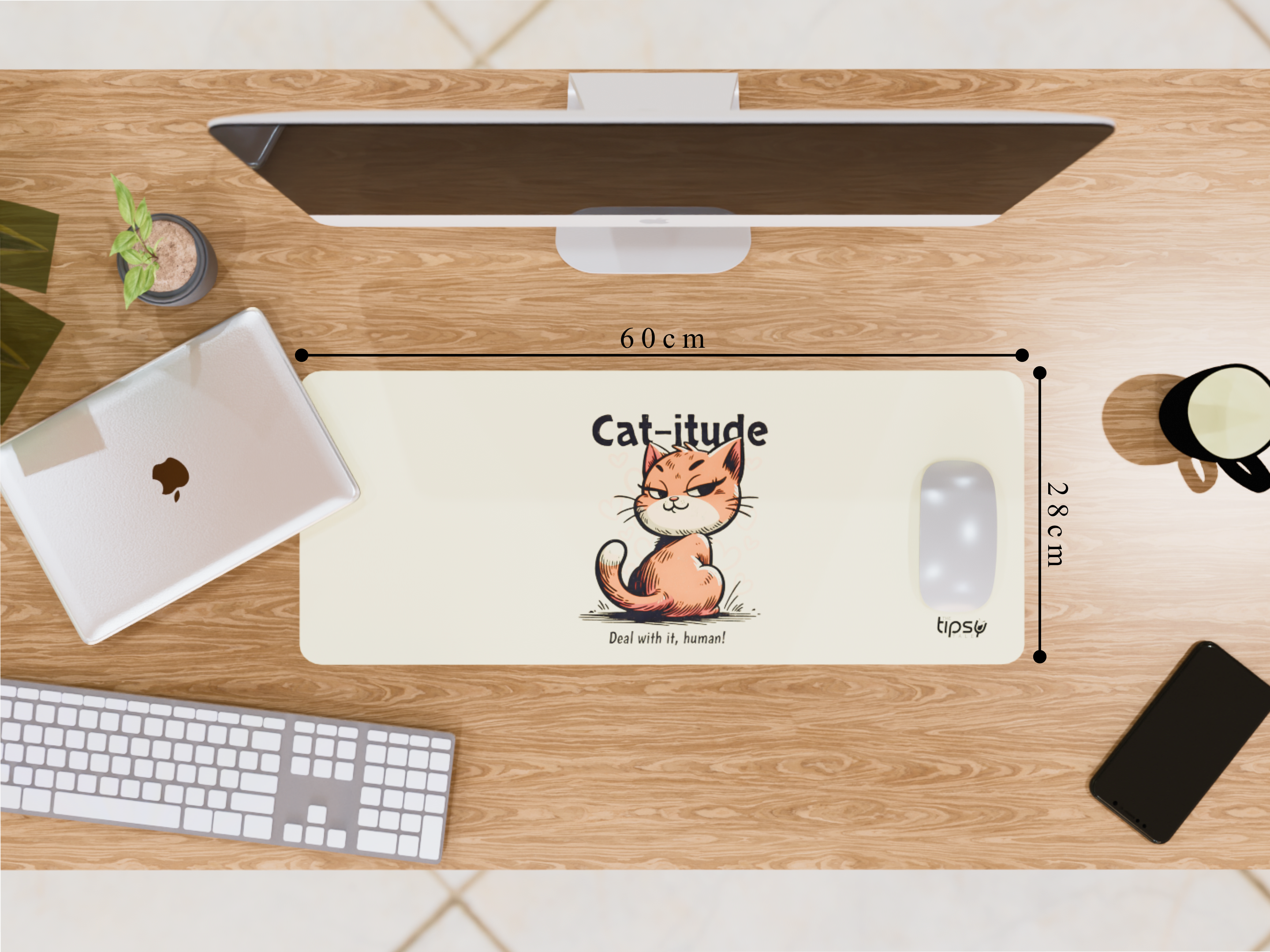 "Catitiude Pro Max" Gaming Mousepad Elevate Your Gaming Experience
