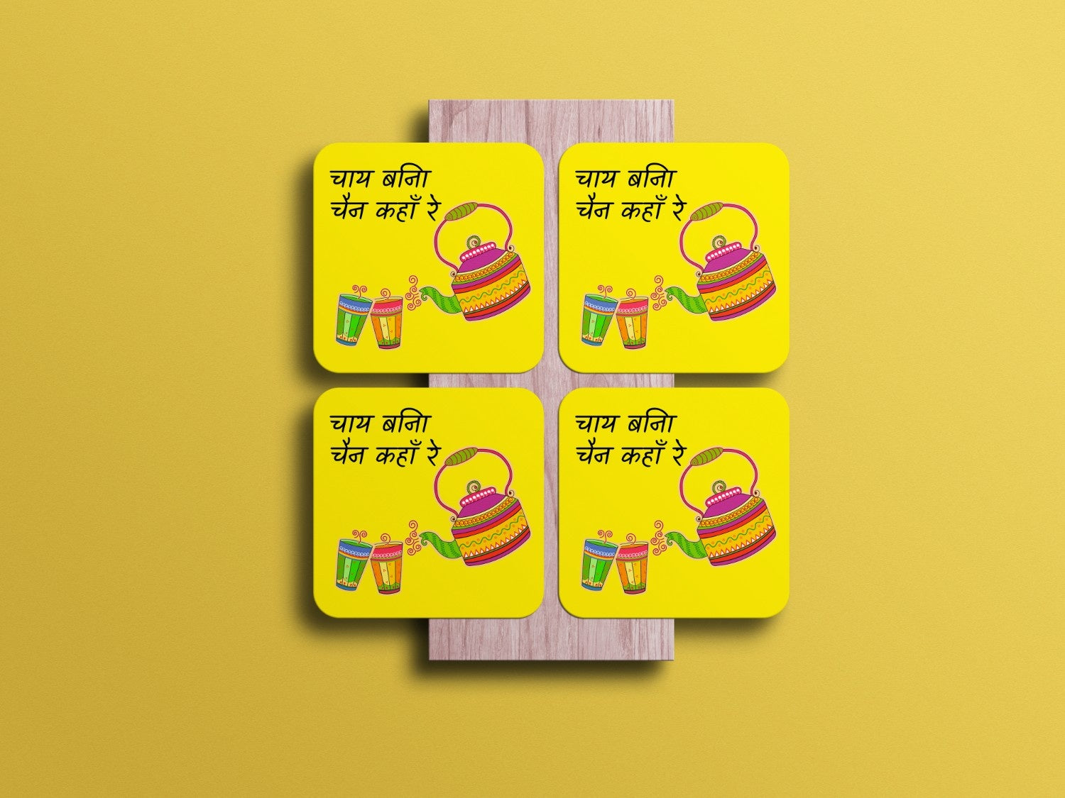 Experience Rajasthani Charm with Every Sip: Coaster Set