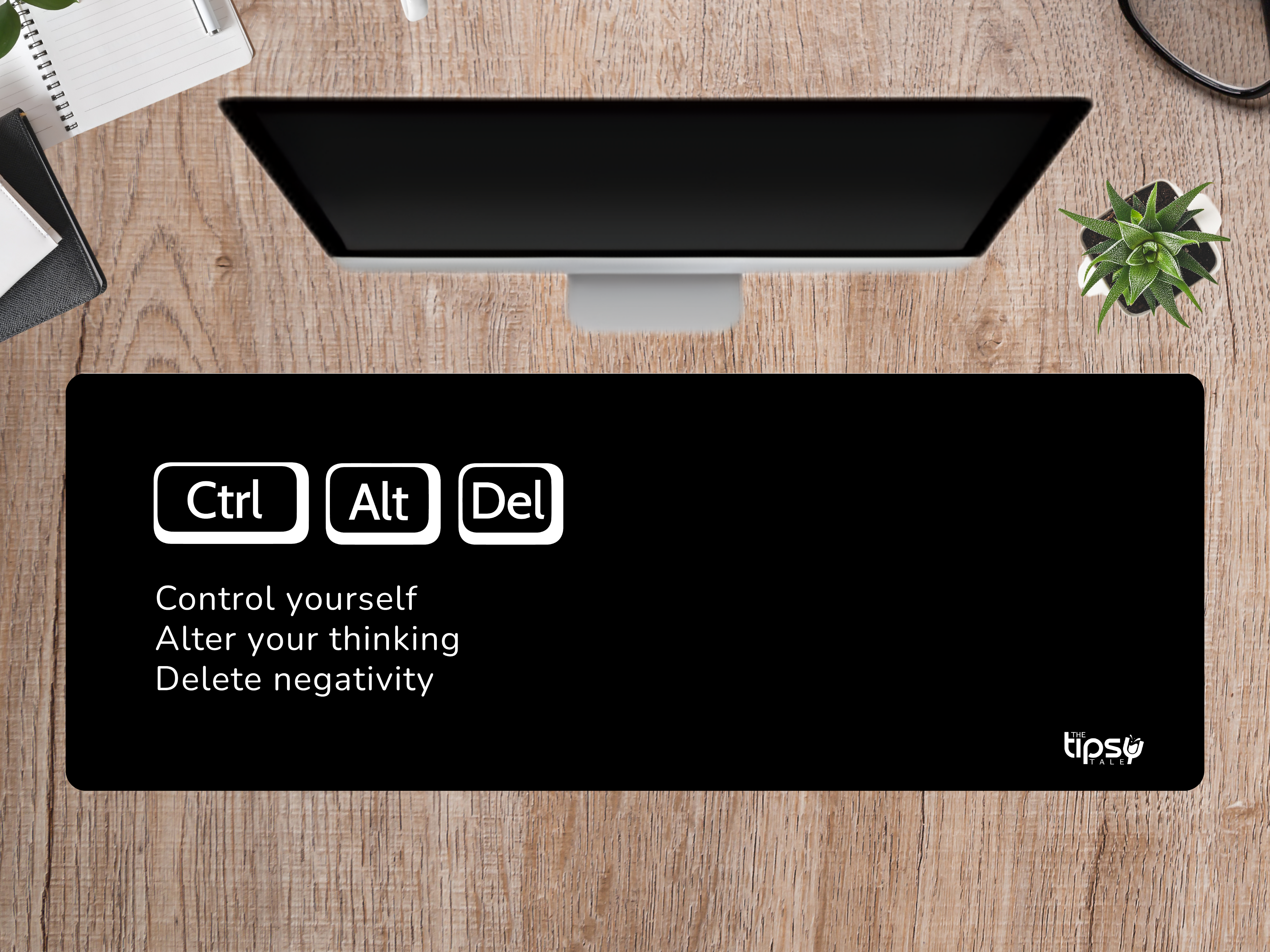 "Ctrl+Alt+Del motivation" Gaming Mousepad Elevate Your Gaming Experience