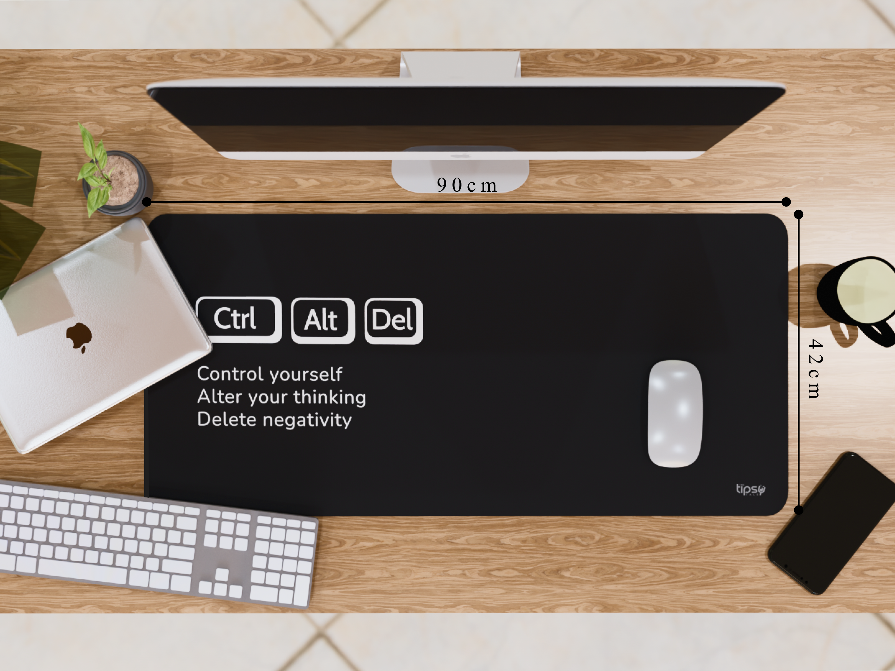 "Ctrl+Alt+Del motivation" Gaming Mousepad – Elevate Your Gaming Experience
