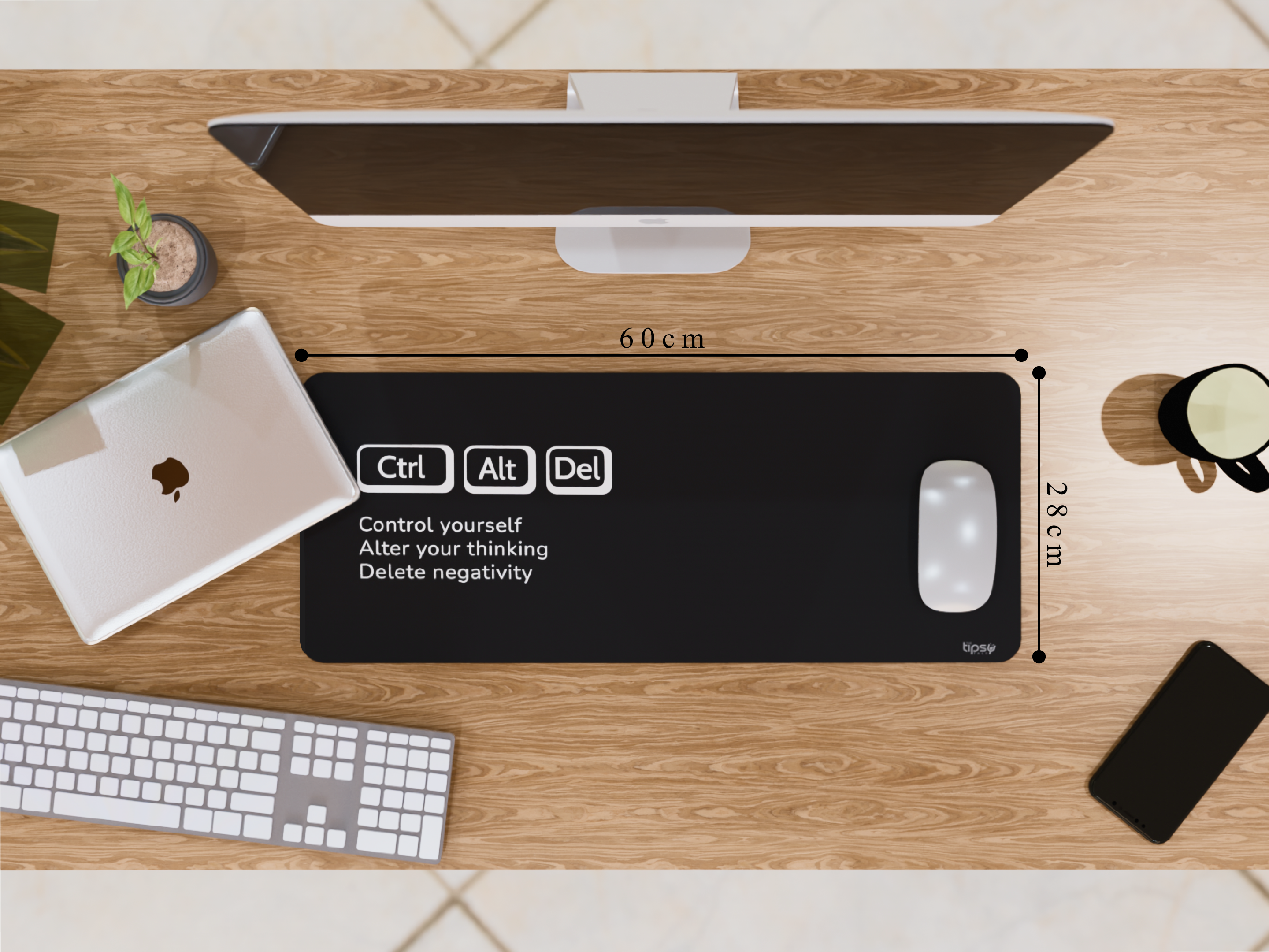 "Ctrl+Alt+Del motivation" Gaming Mousepad – Elevate Your Gaming Experience