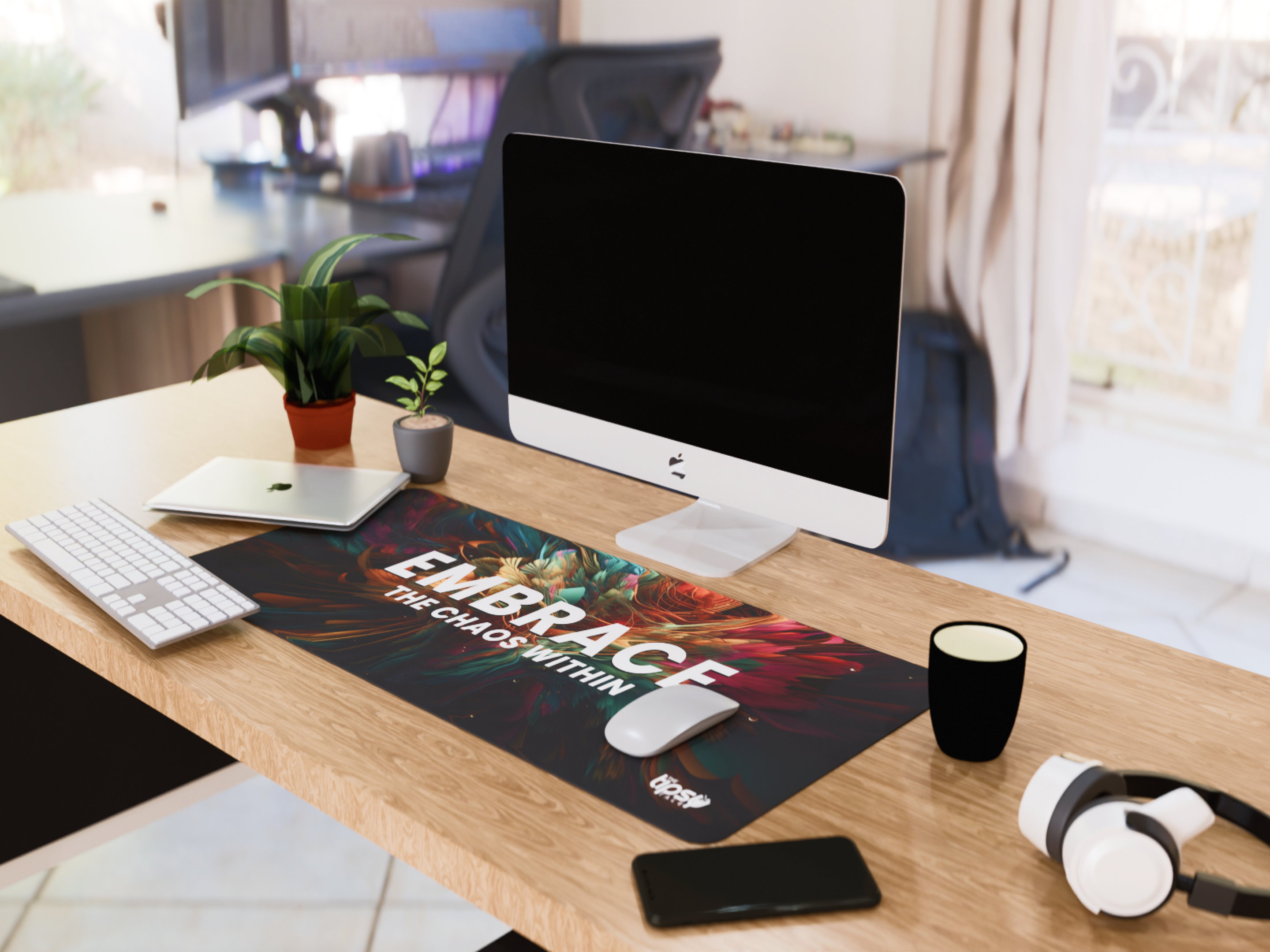"Chaos is the playground of brave" Gaming Mousepad Elevate Your Gaming Experience
