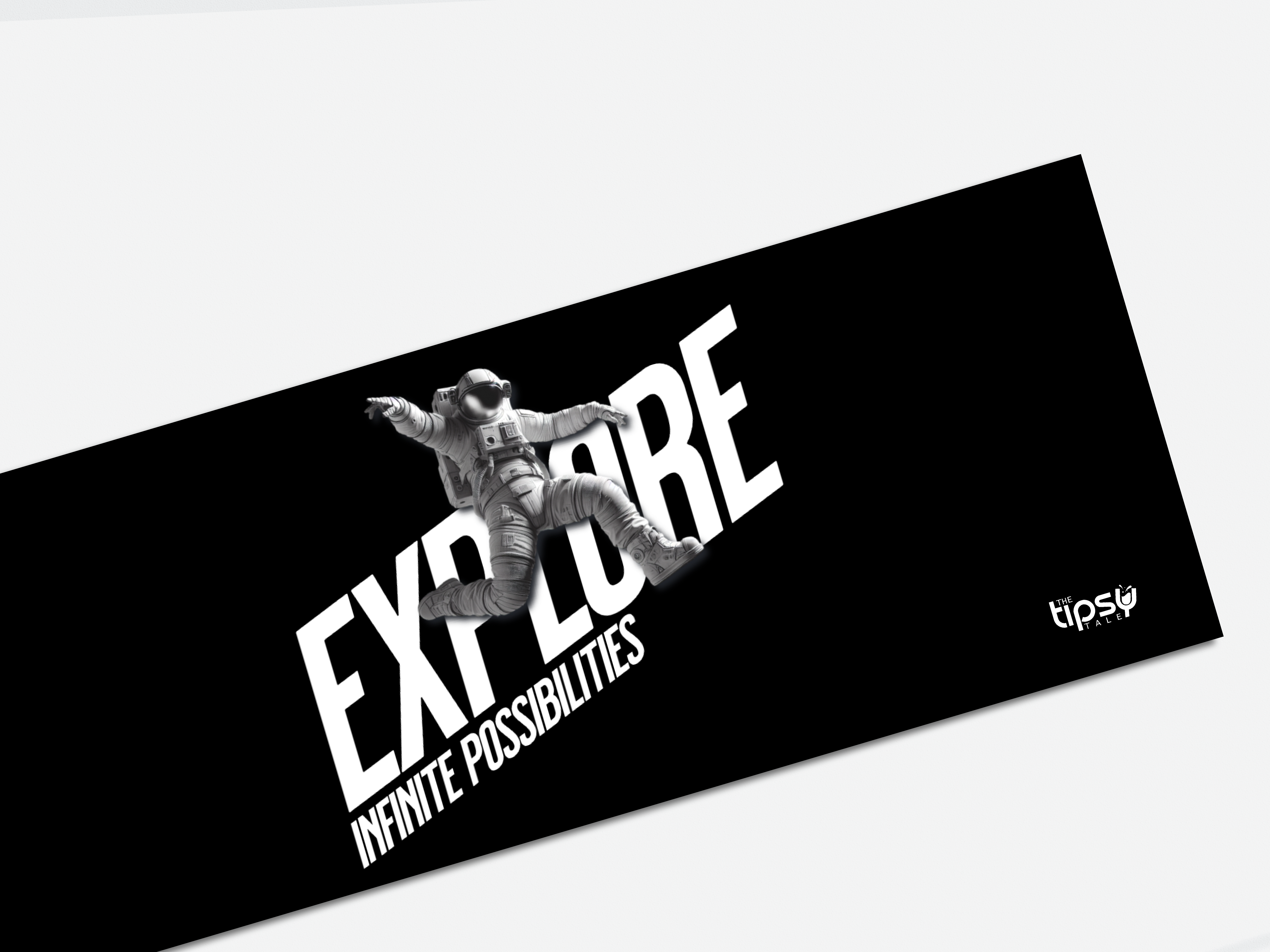 "Explore with SpaceMan" Gaming Mousepad Elevate Your Gaming Experience