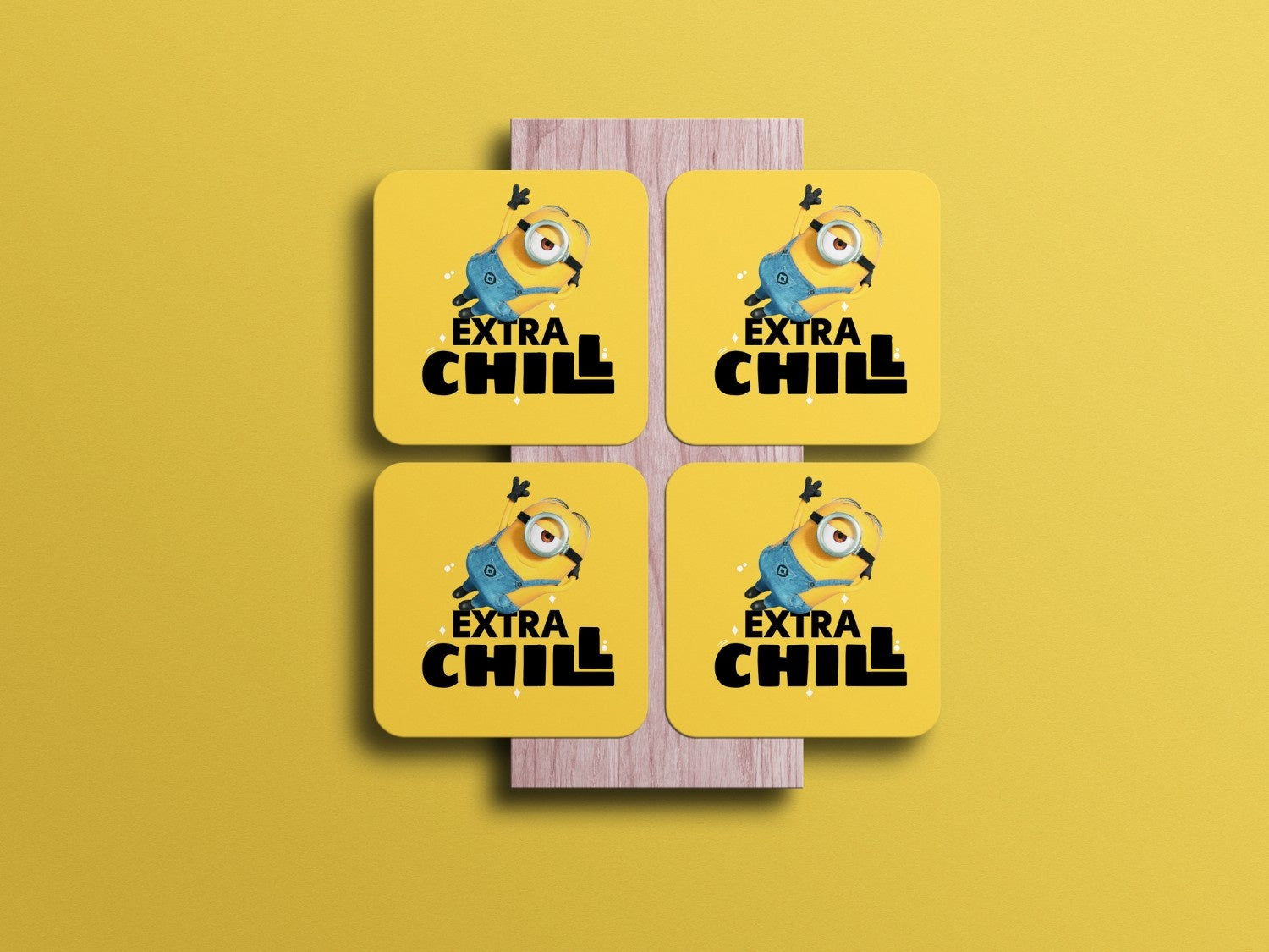 Chill Out through your day, just like minions do: Minion Coaster