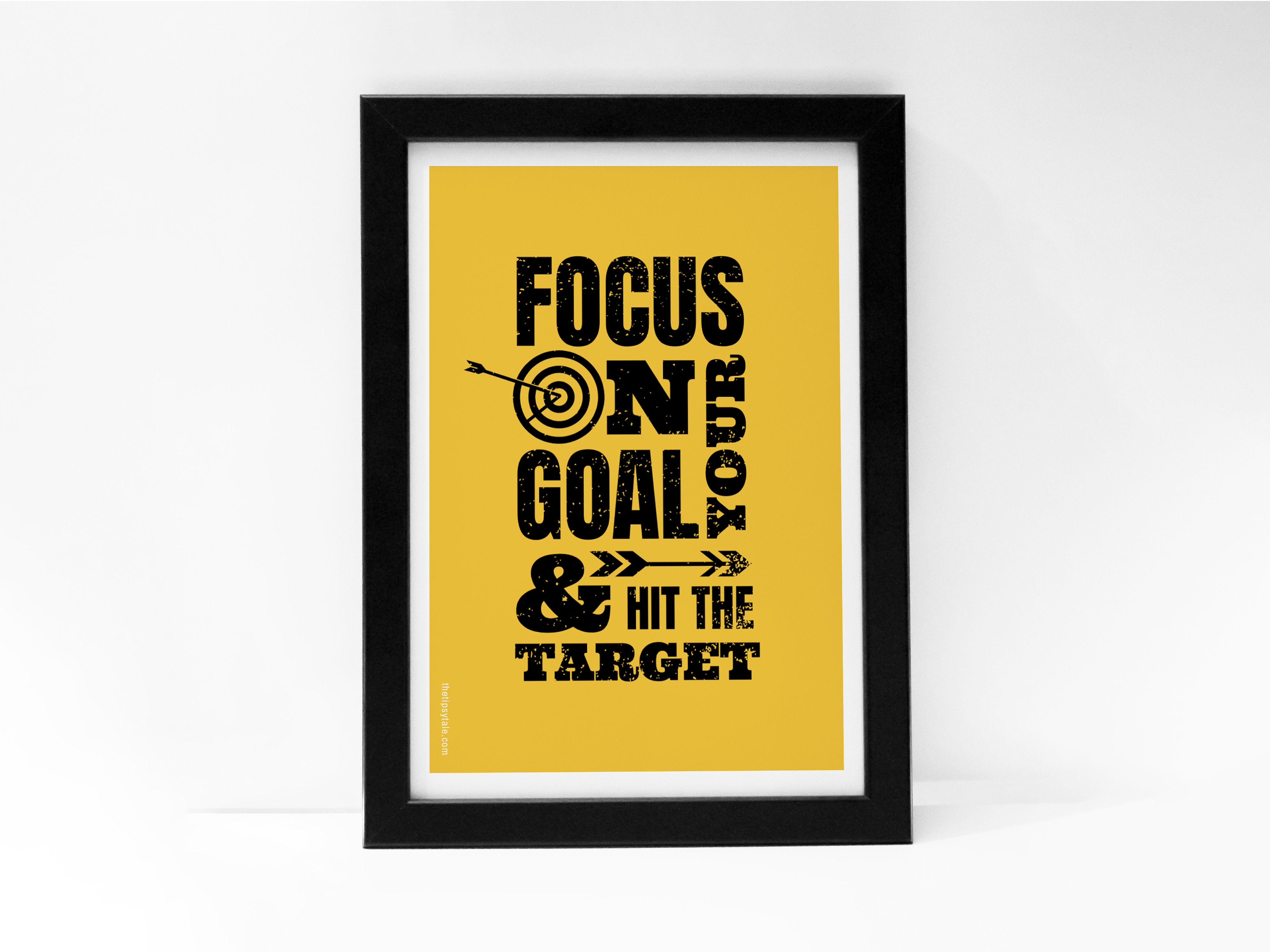 "Focus On Target" Poster – A4 Size- Motivational Theme
