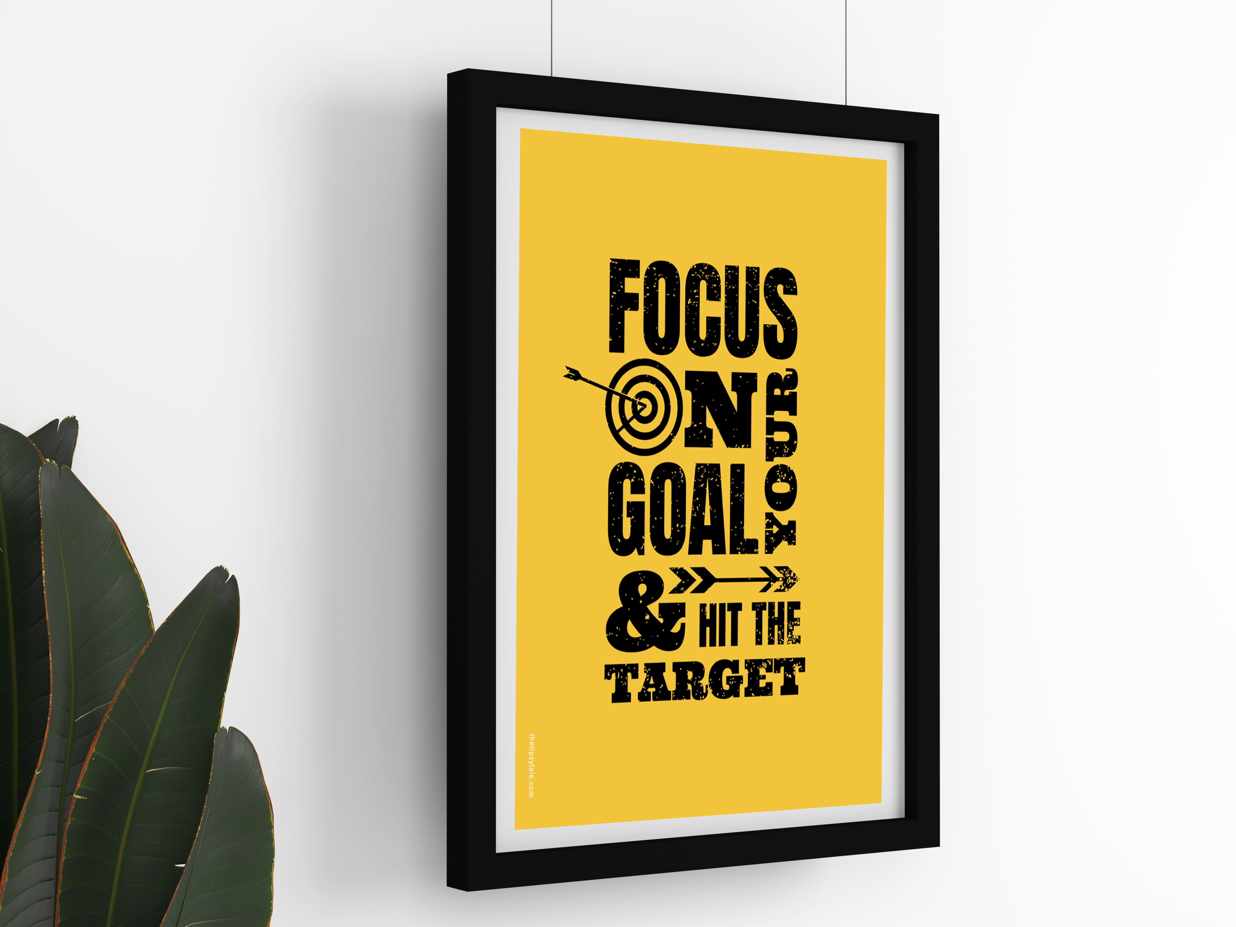 "Focus On Target" Poster – A4 Size- Motivational Theme