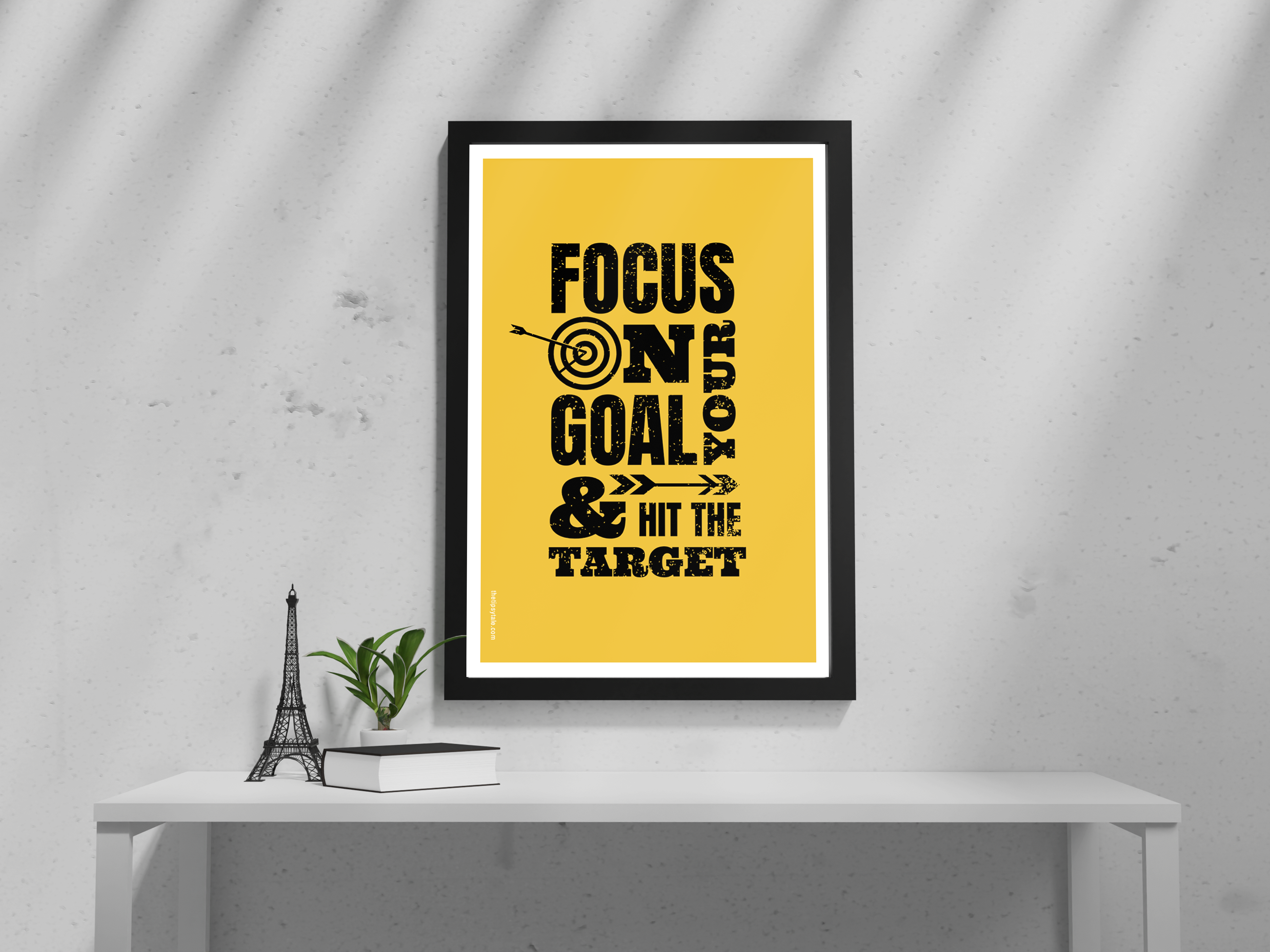 "Focus On Target" Poster – A4 Size- Motivational Theme