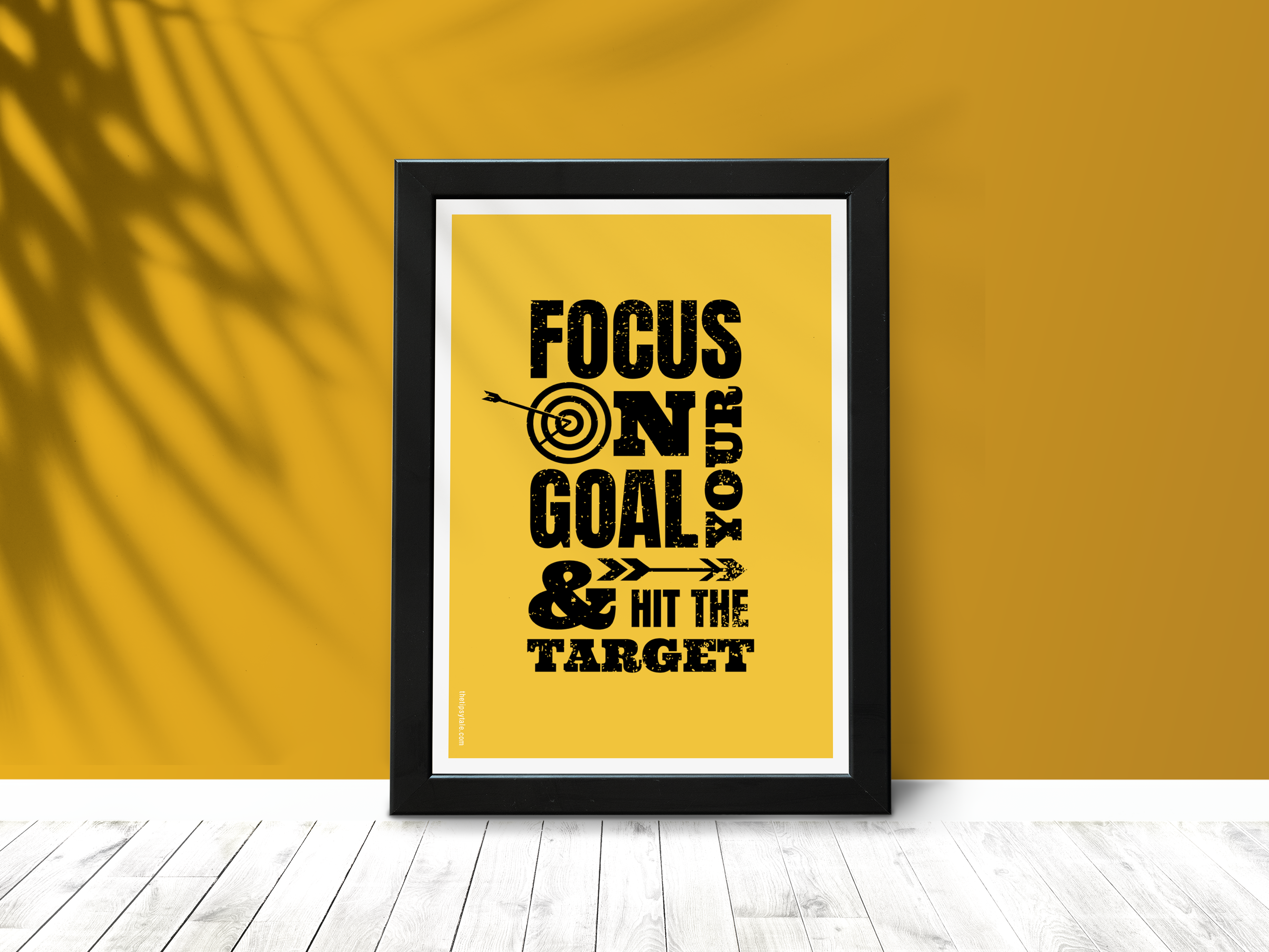 "Focus On Target" Poster – A4 Size- Motivational Theme