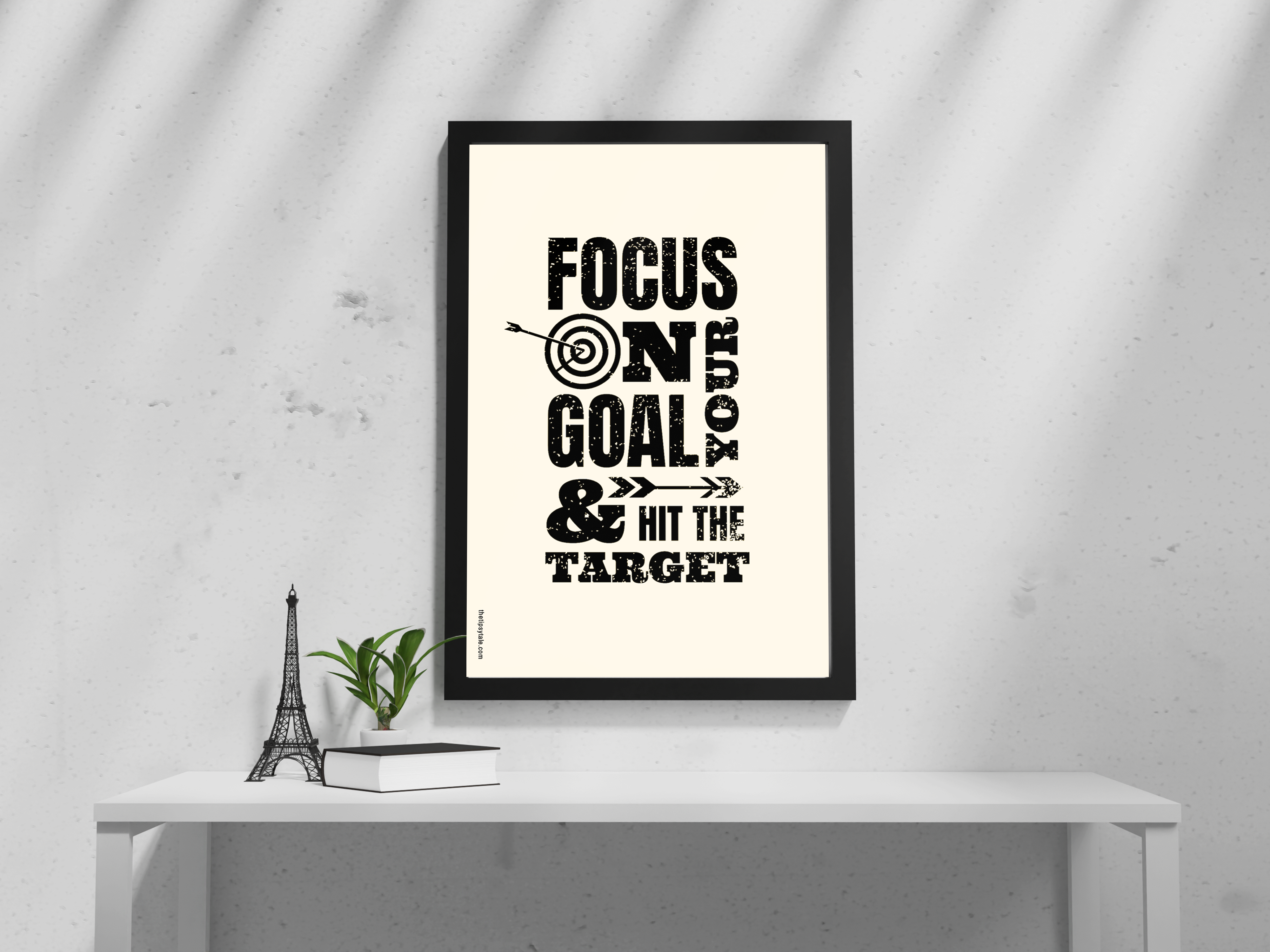 "Focus On Target" Poster – A4 Size- Motivational Theme