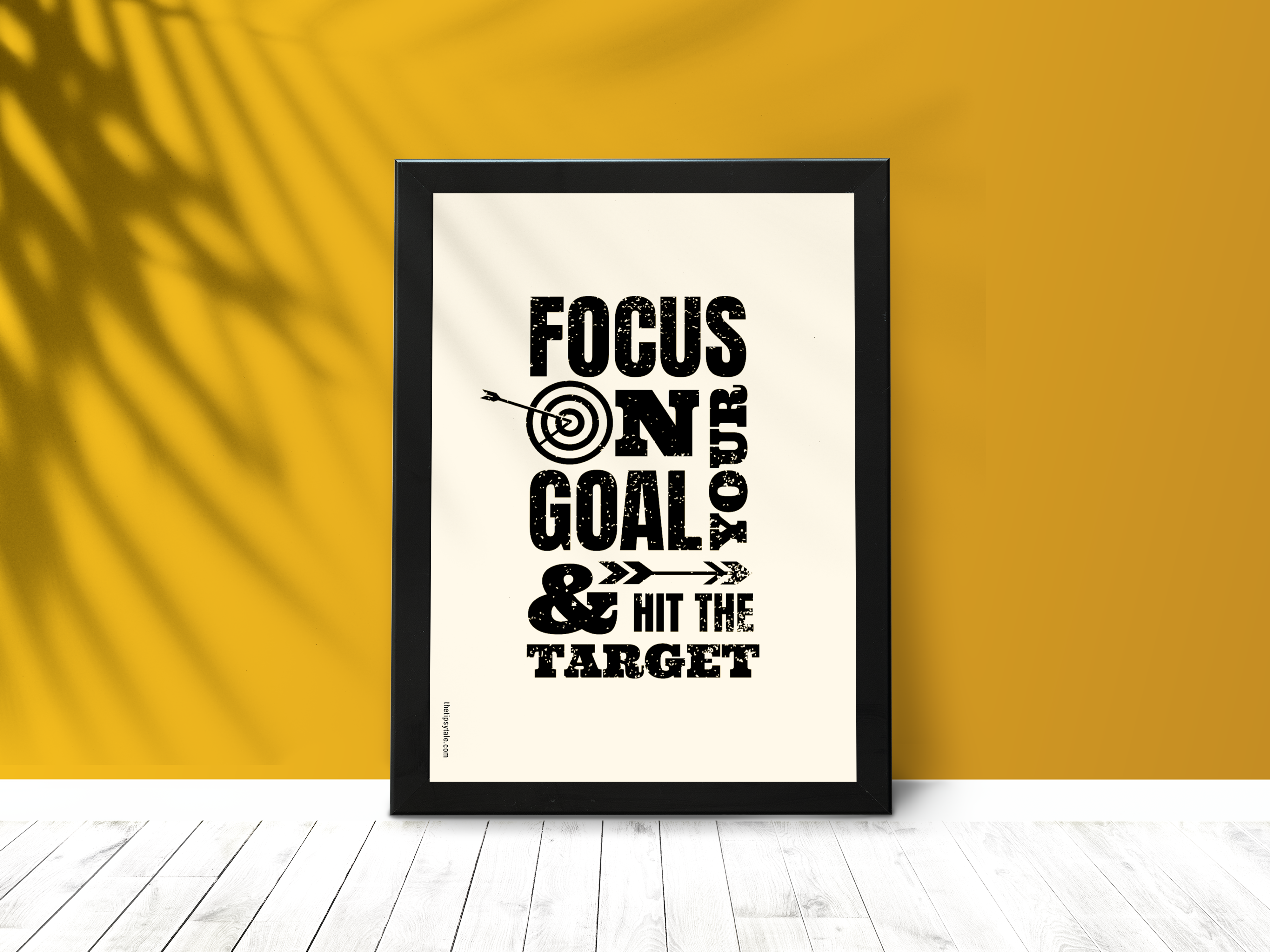 "Focus On Target" Poster – A4 Size- Motivational Theme