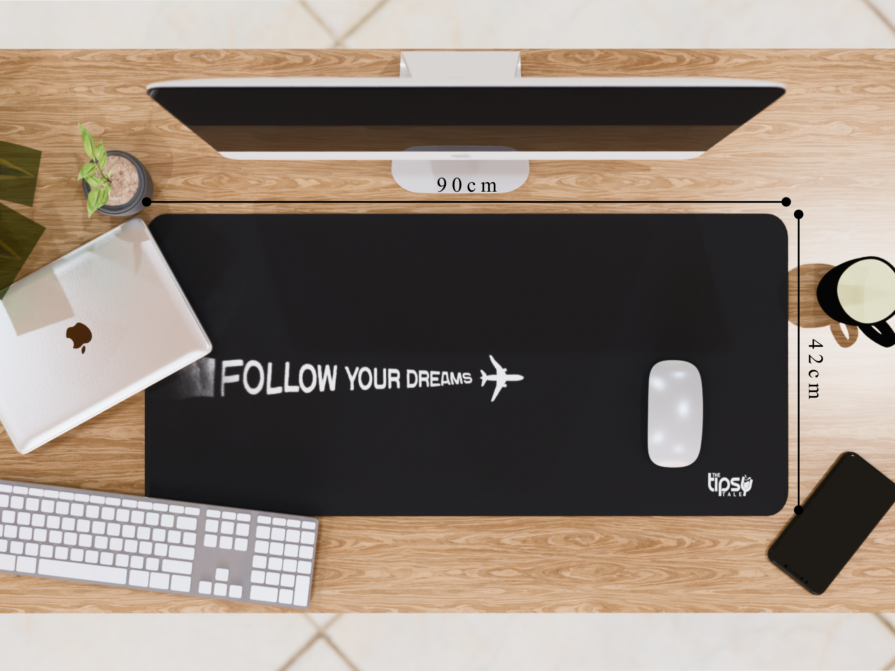 "Follow Your dream" Gaming Mousepad Elevate Your Gaming Experience