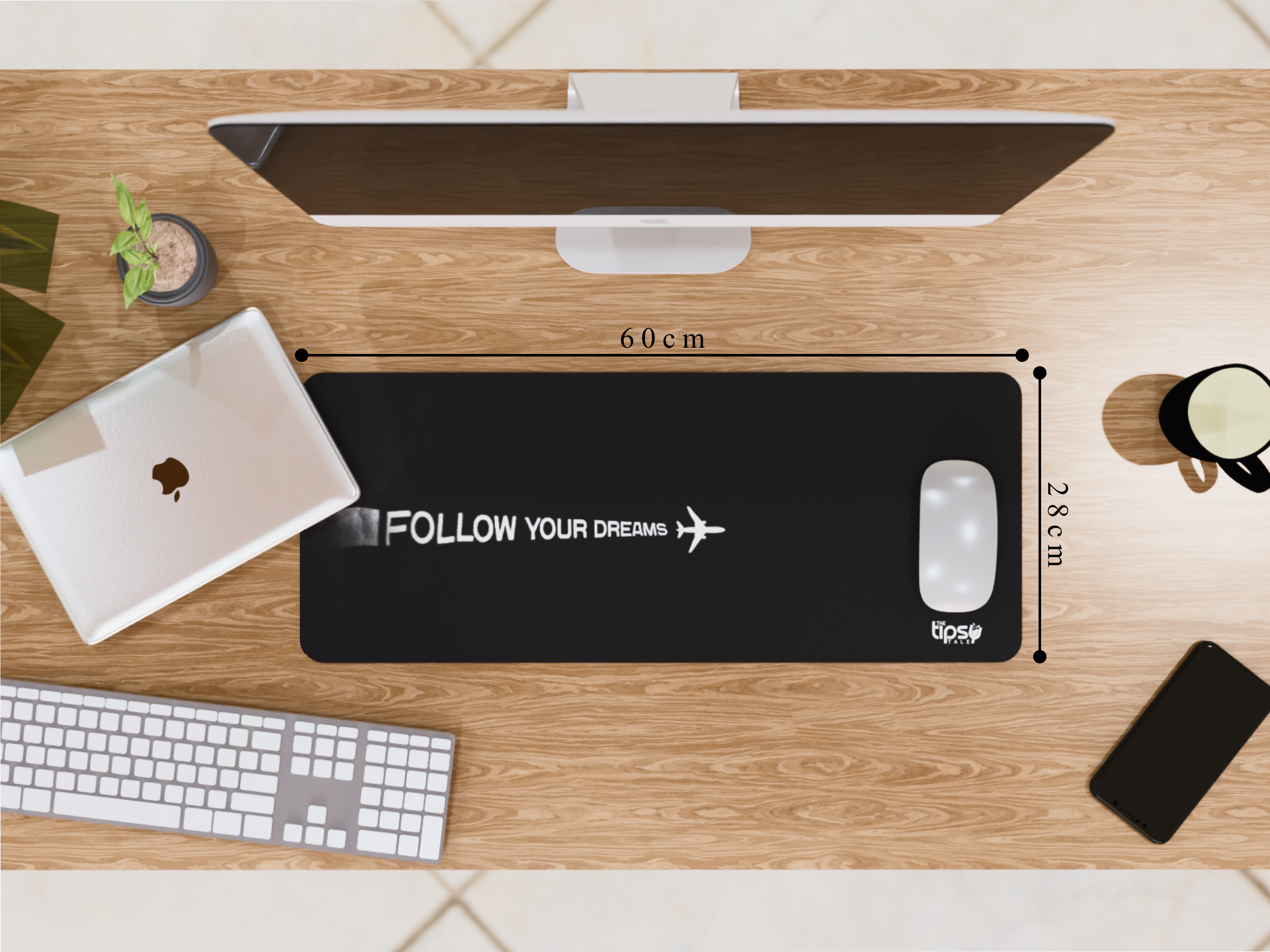 "Follow Your dream" Gaming Mousepad Elevate Your Gaming Experience
