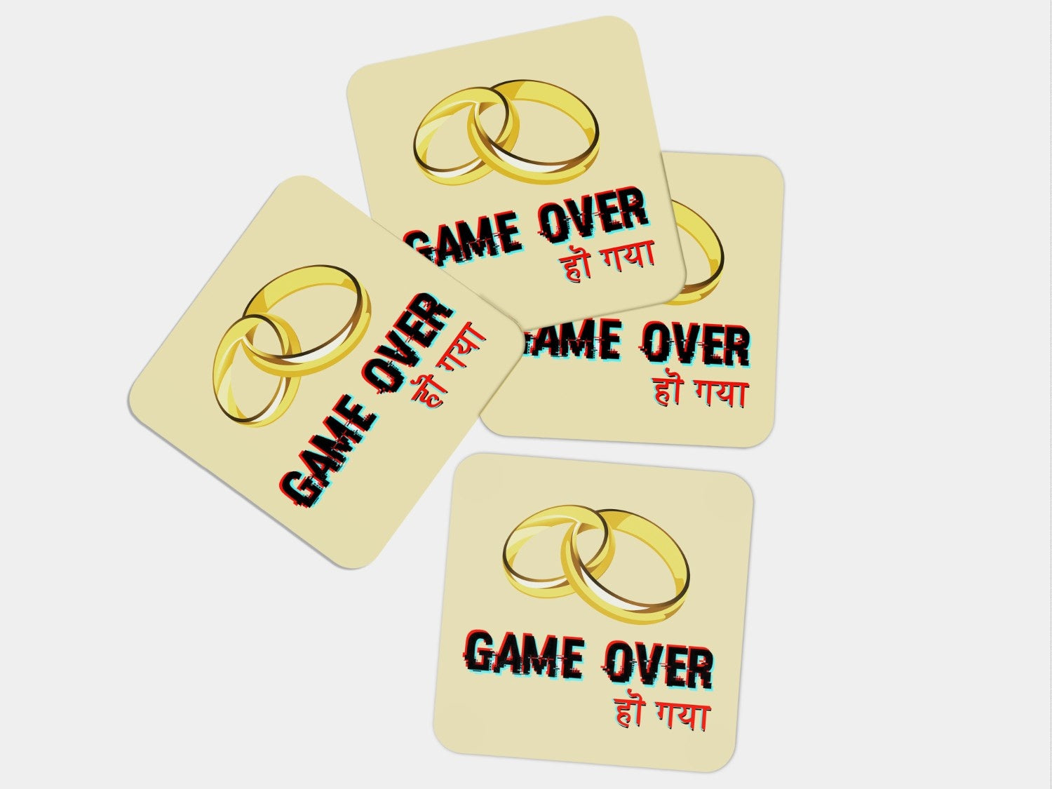 Embrace the End of Solo Adventures: Wedding Coaster Set