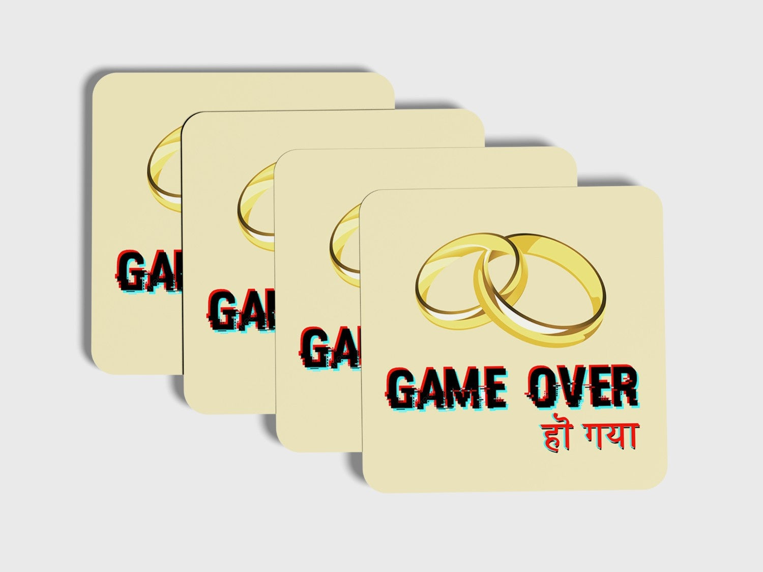 Embrace the End of Solo Adventures: Wedding Coaster Set