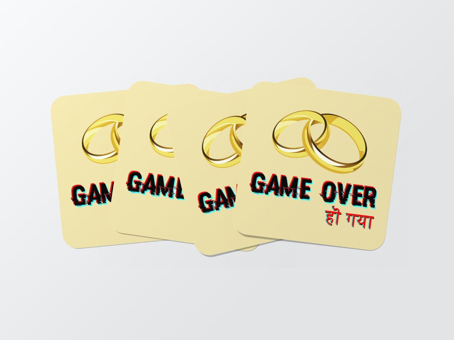 Embrace the End of Solo Adventures: Wedding Coaster Set