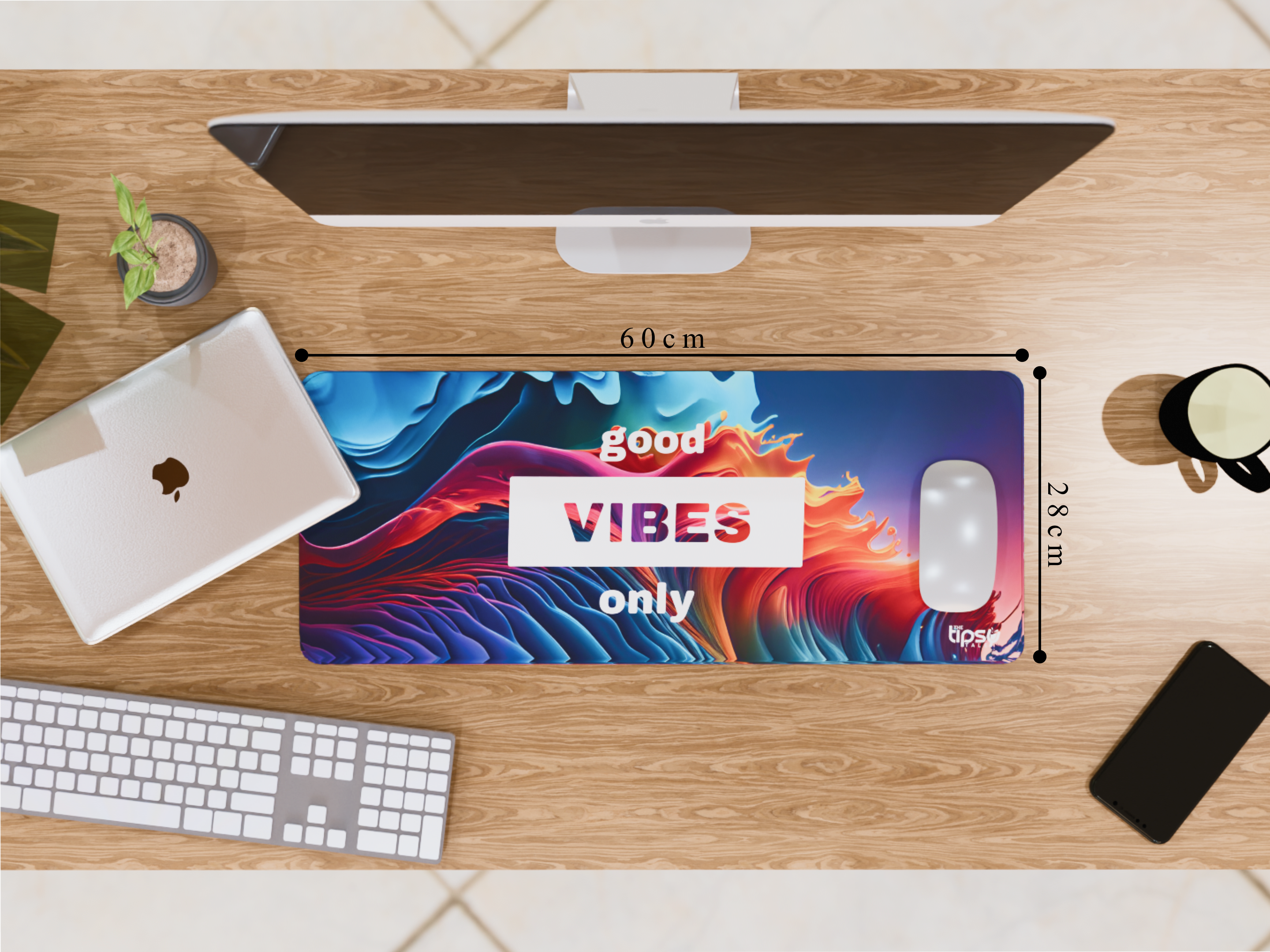"Good Vibes Only" Gaming Mousepad Elevate Your Gaming Experience