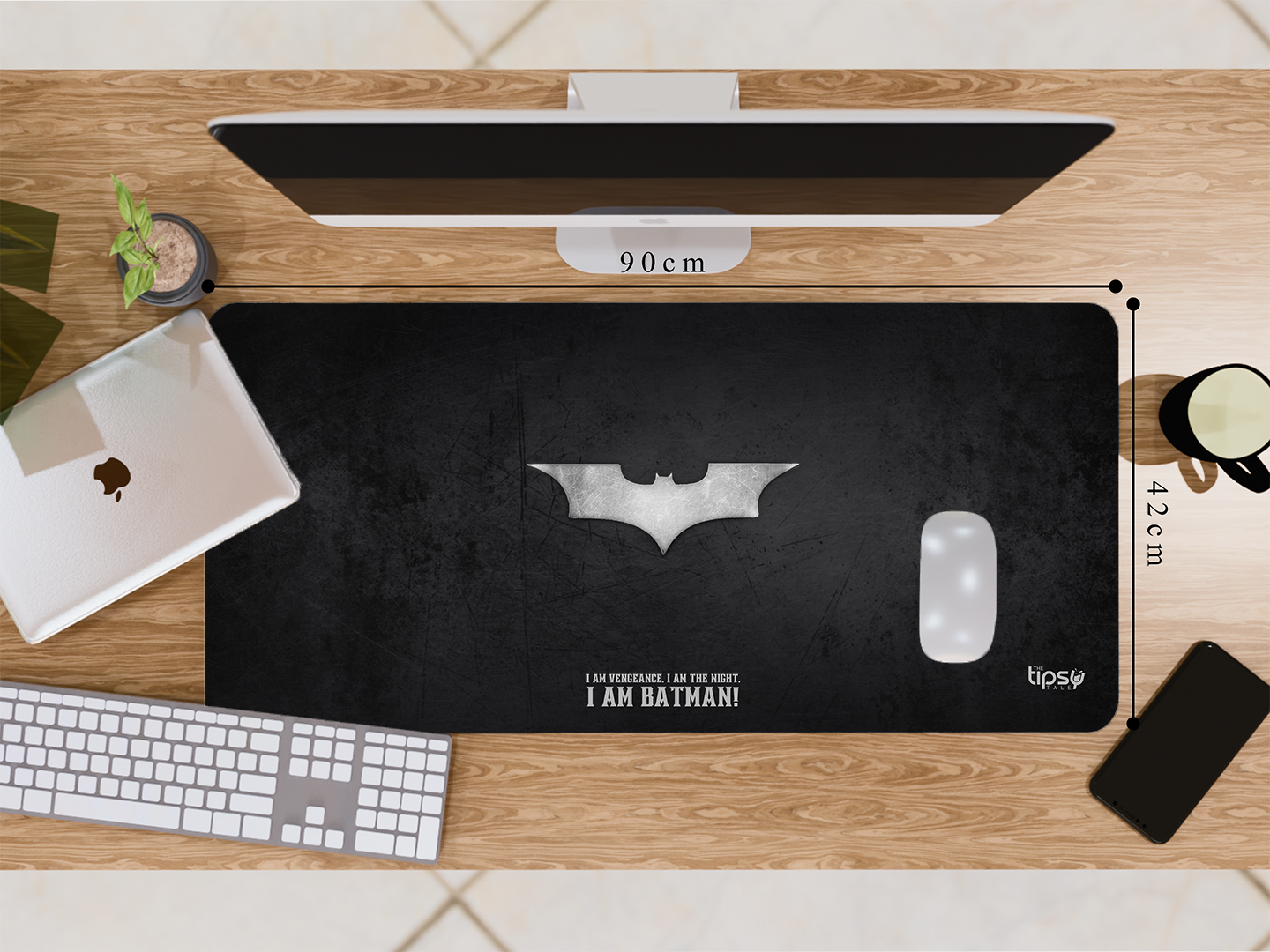 "I AM BAT MAN-DC-Movie" Gaming Mousepad- Elevate Your Gaming Experience