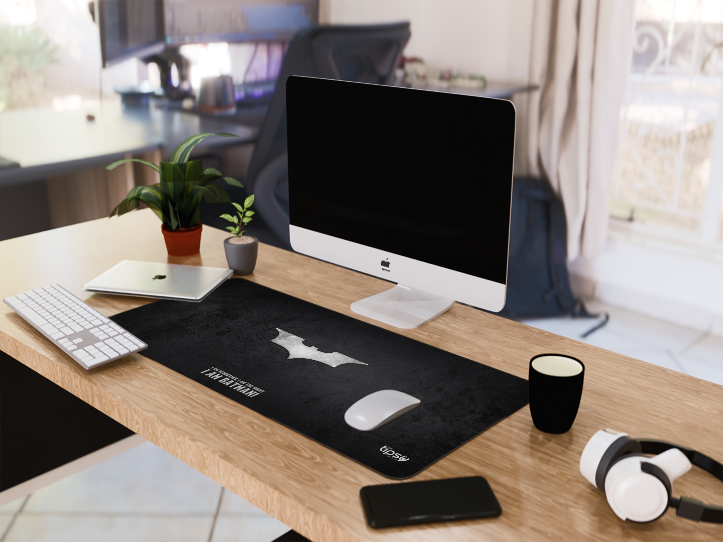 "I AM BAT MAN-DC-Movie" Gaming Mousepad- Elevate Your Gaming Experience