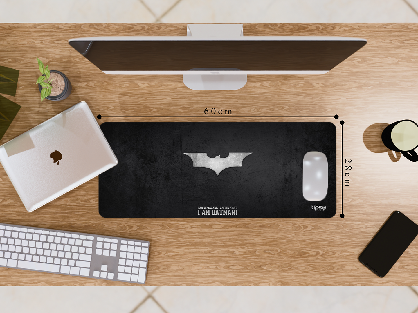 "I AM BAT MAN-DC-Movie" Gaming Mousepad- Elevate Your Gaming Experience