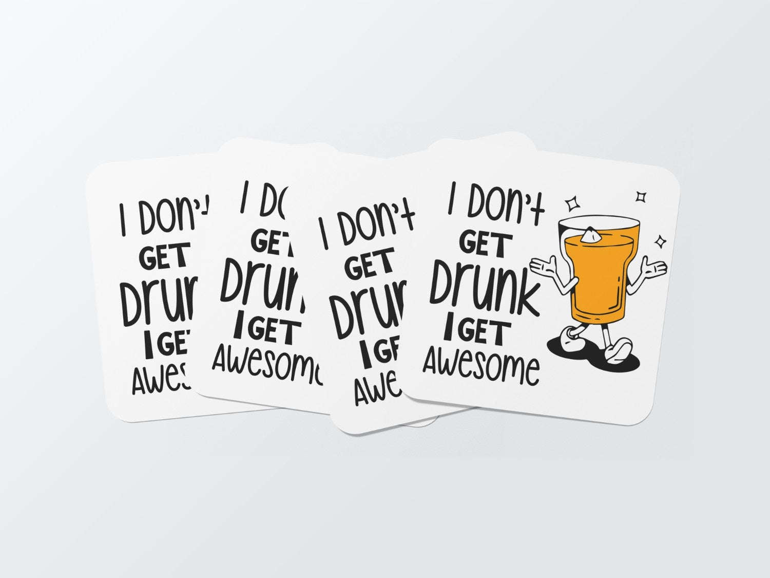 Mere Ko nasha nahi chadta with ek drink: Drink Coaster