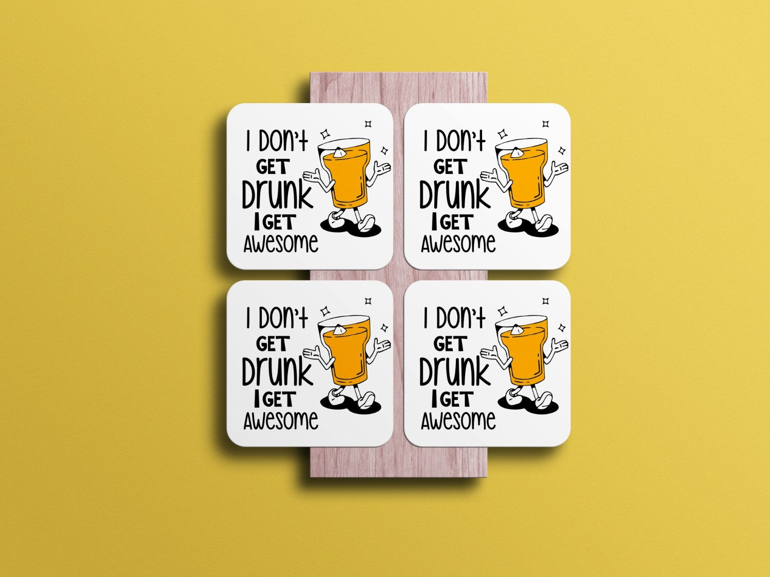 Mere Ko nasha nahi chadta with ek drink: Drink Coaster