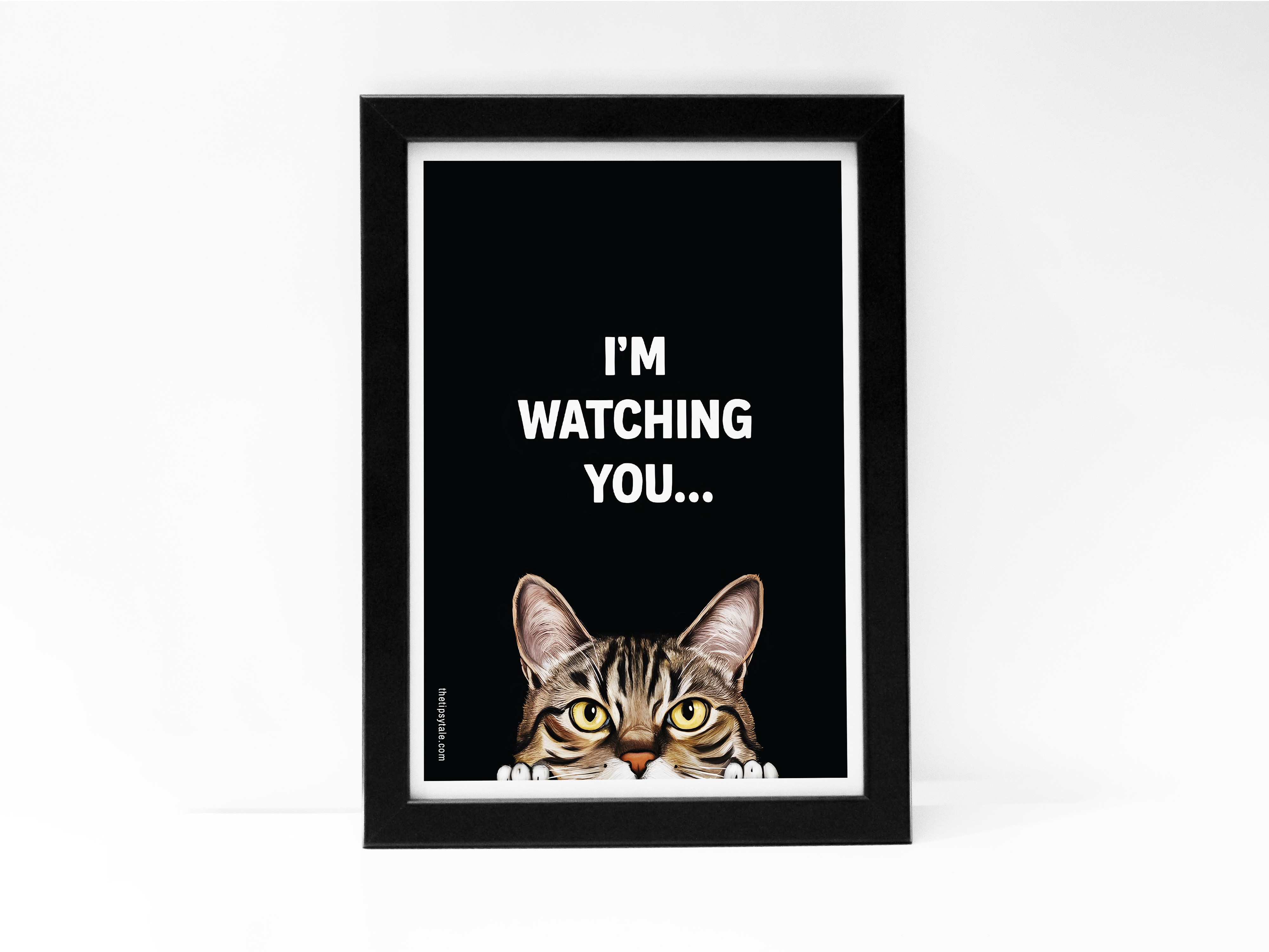 "Let's Spy Like a Cat" Poster – A4 Size- Cat Theme