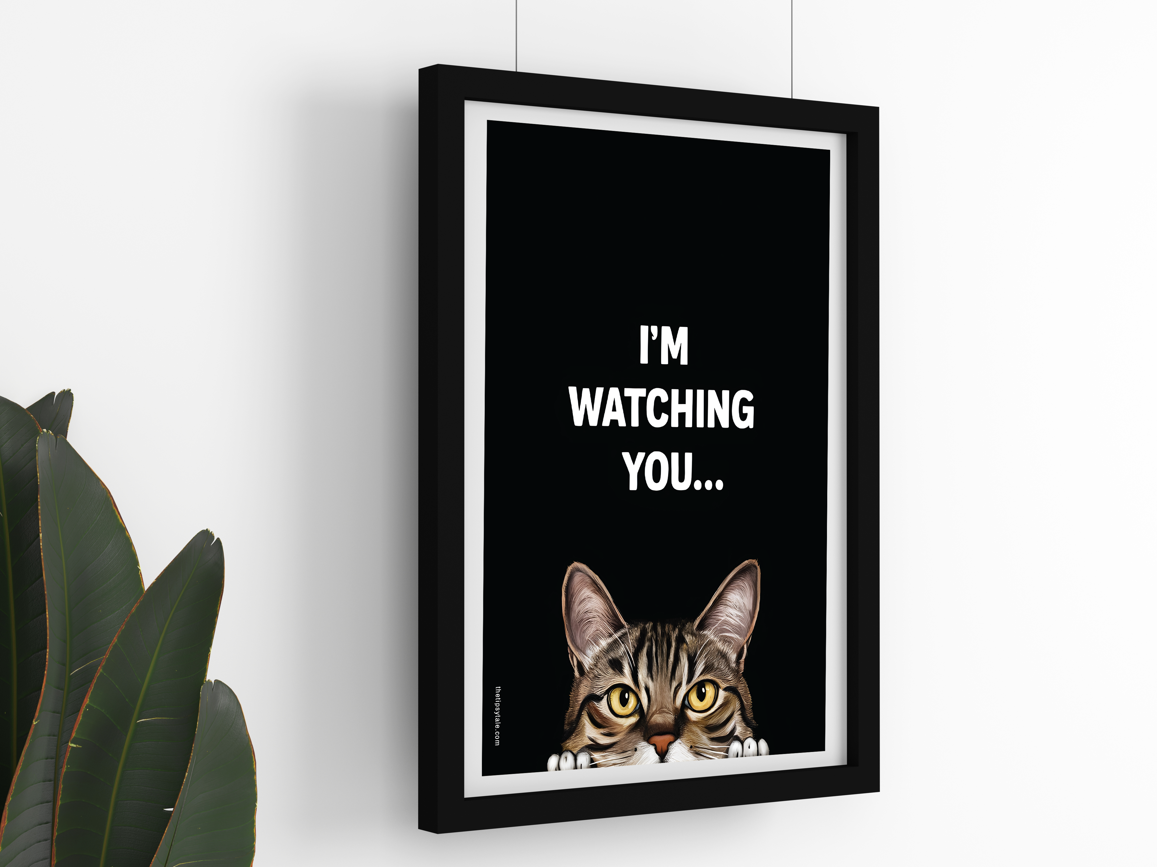 "Let's Spy Like a Cat" Poster – A4 Size- Cat Theme