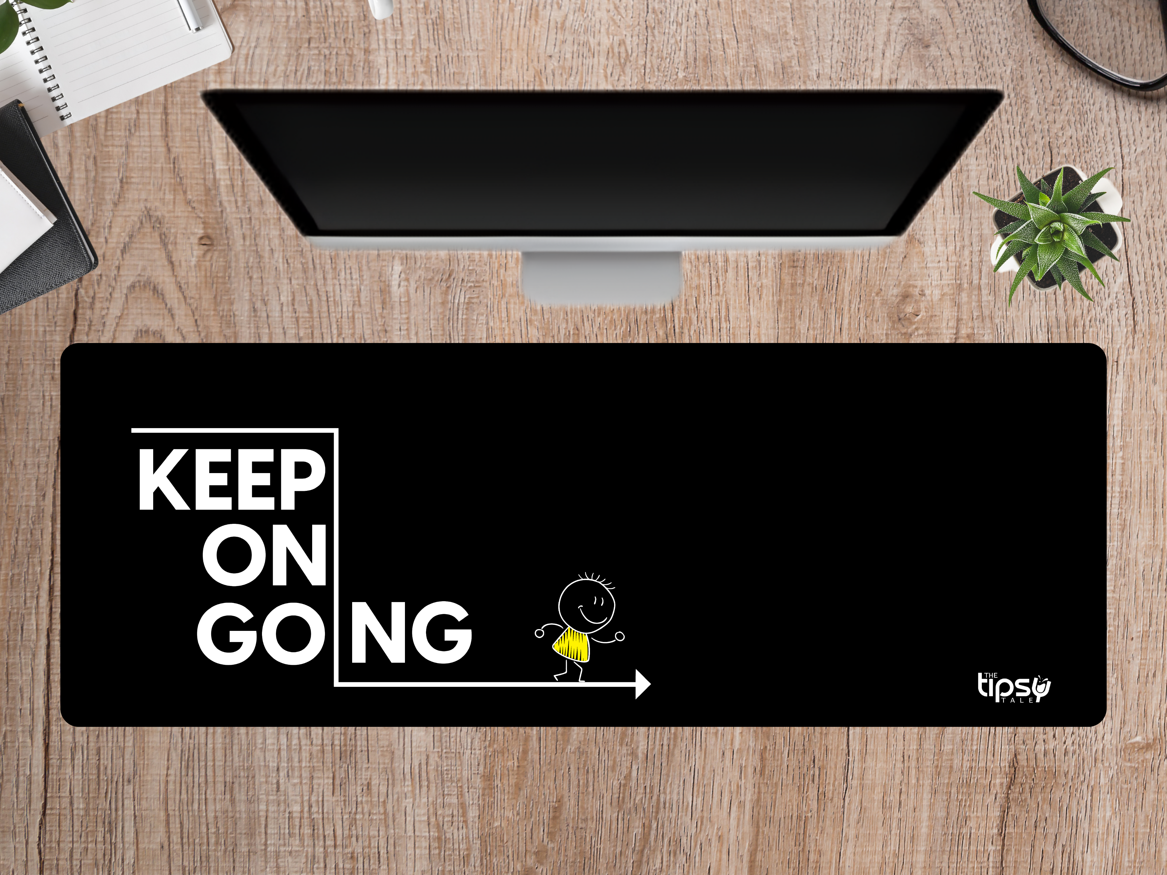 "Just Keep Going" Gaming Mousepad Elevate Your Gaming Experience