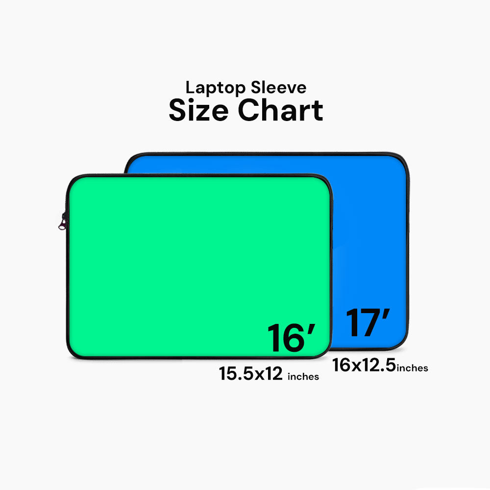 "Gradient Blue Art" Laptop Sleeves:Bold Modern Design for Every Size