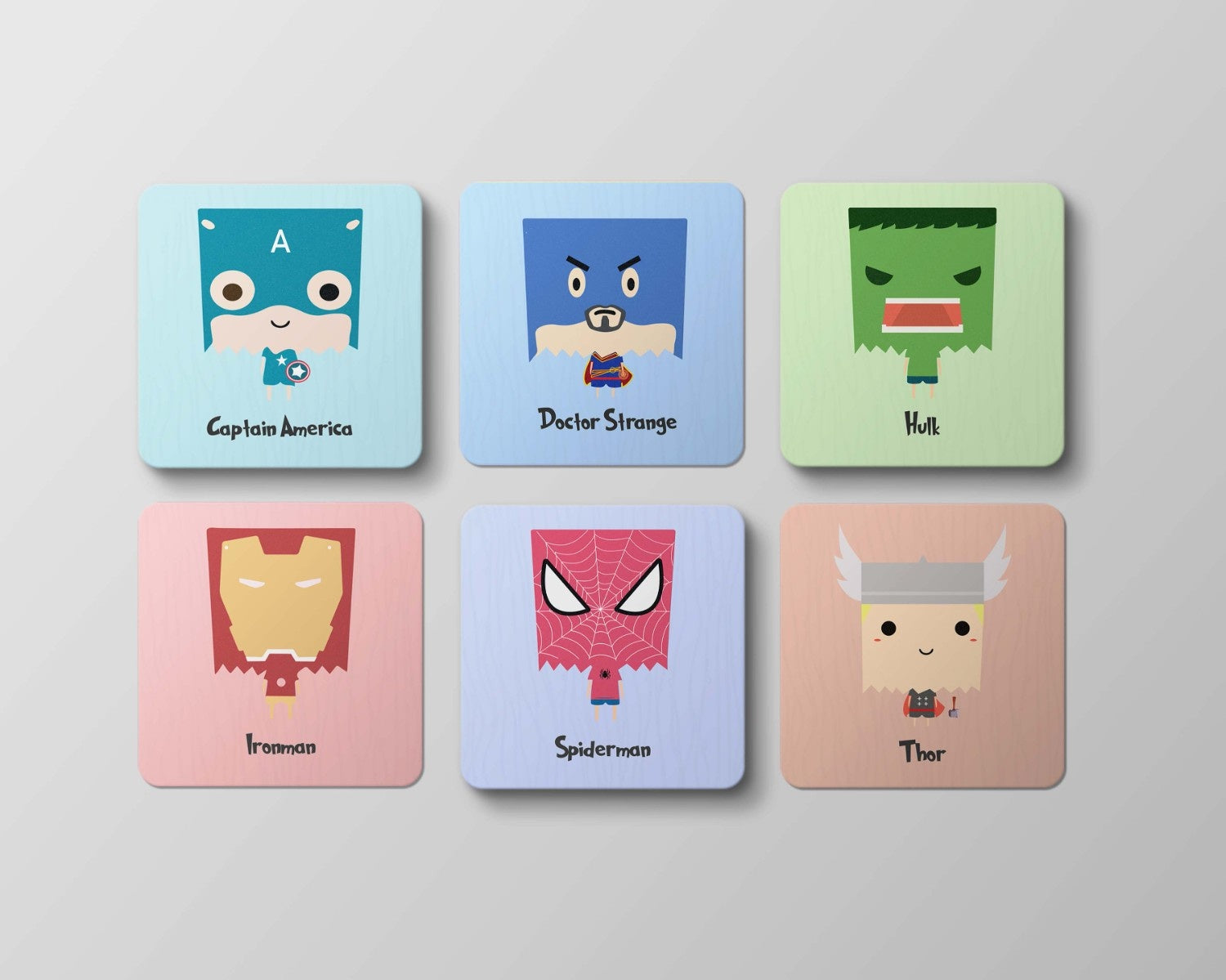 Assemble Your Surfaces with Superheroic Power: Avengers Coaster set of 6