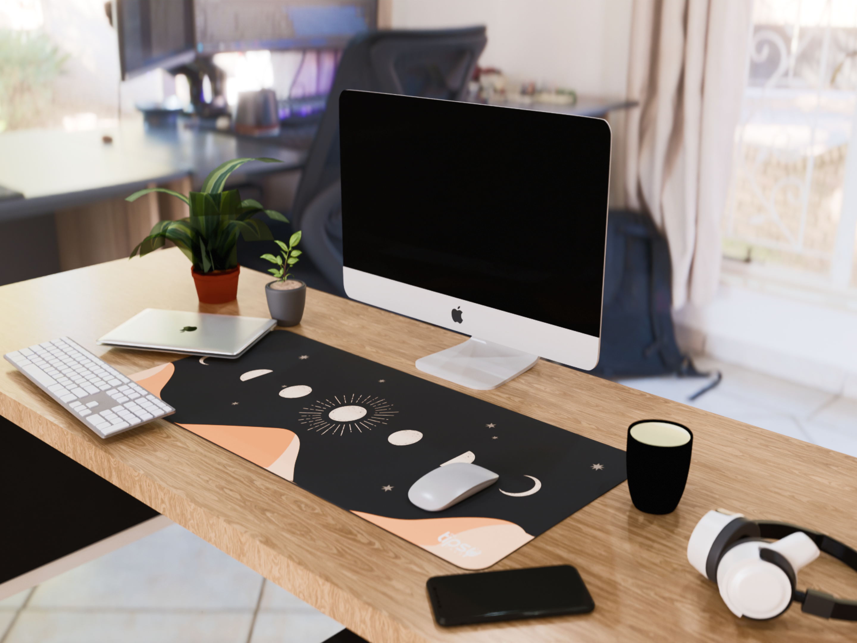 "Moon Phases" Gaming Mousepad Elevate Your Gaming Experience