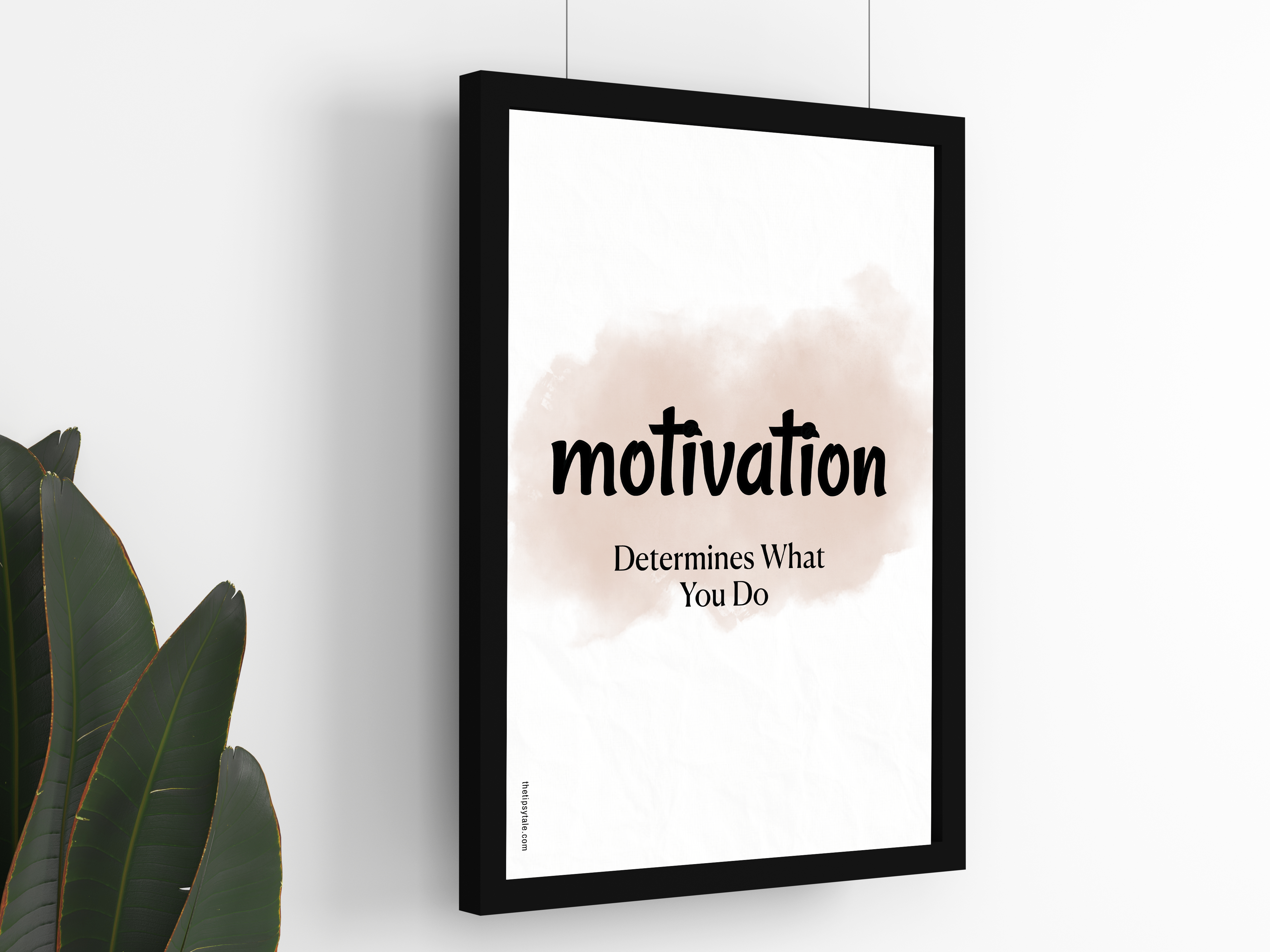FRAMED "Motivation determines what you do" Poster – A4 Size - Motivation Theme