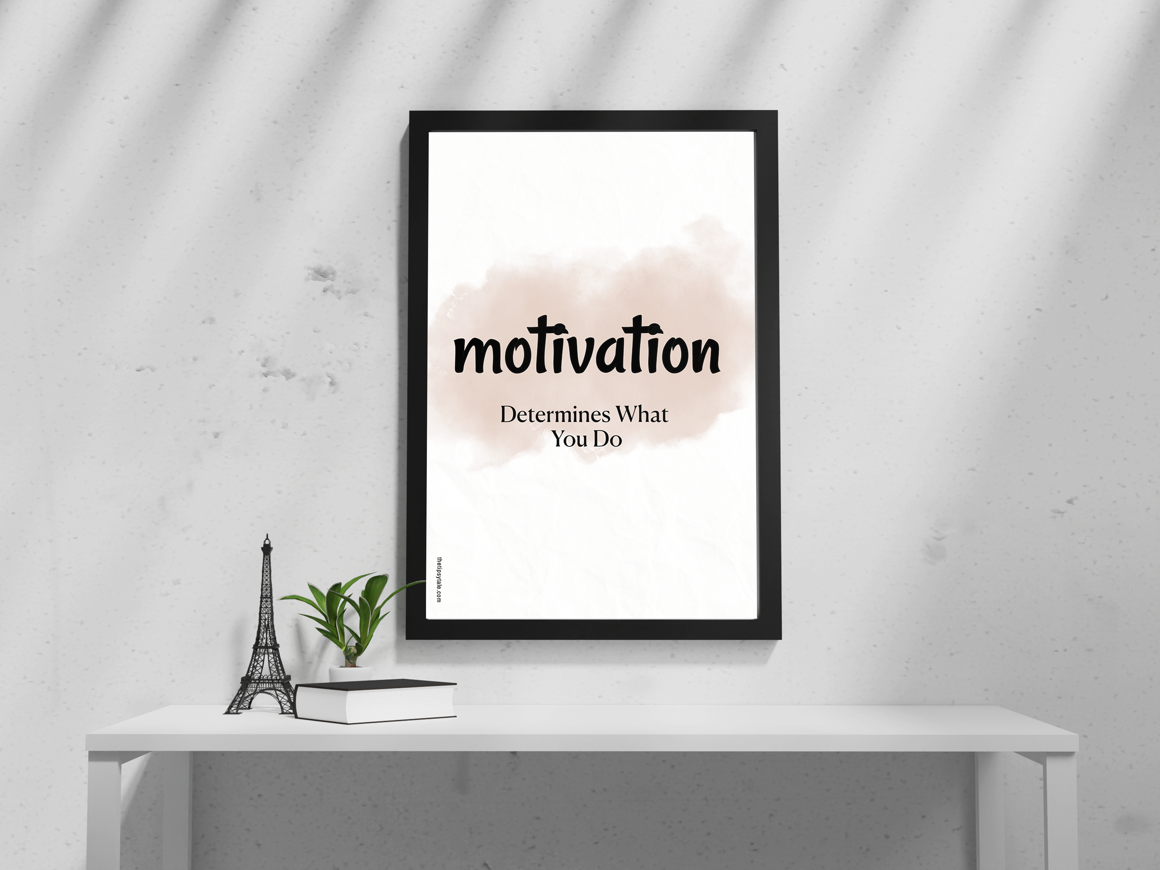 FRAMED "Motivation determines what you do" Poster – A4 Size - Motivation Theme