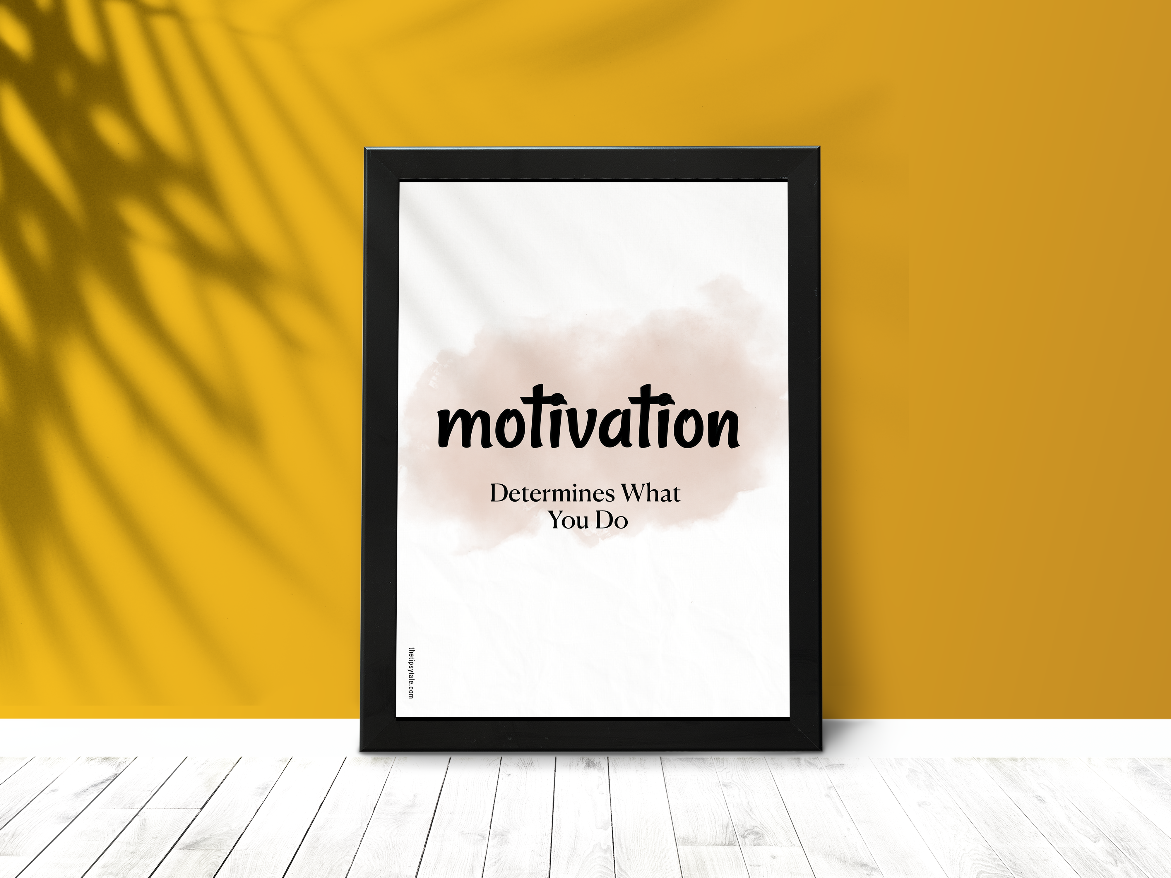 FRAMED "Motivation determines what you do" Poster – A4 Size - Motivation Theme
