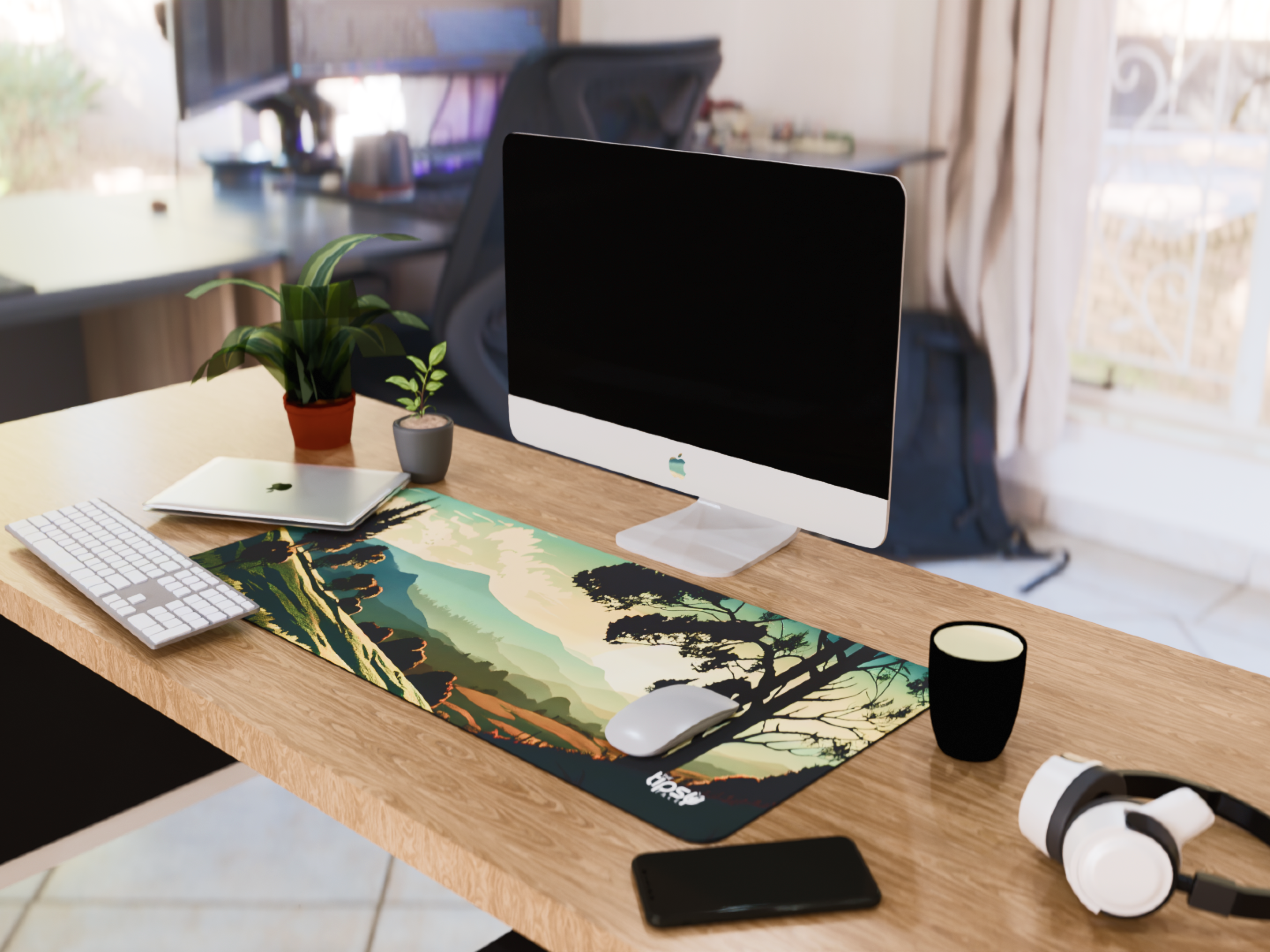 "Breathe in Nature" Gaming Mousepad Elevate Your Gaming Experience