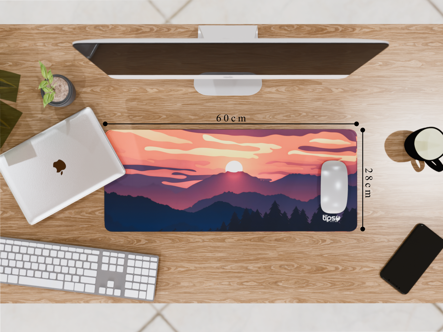 "Dusk Peak Performance" Gaming Mousepad Elevate Your Gaming Experience