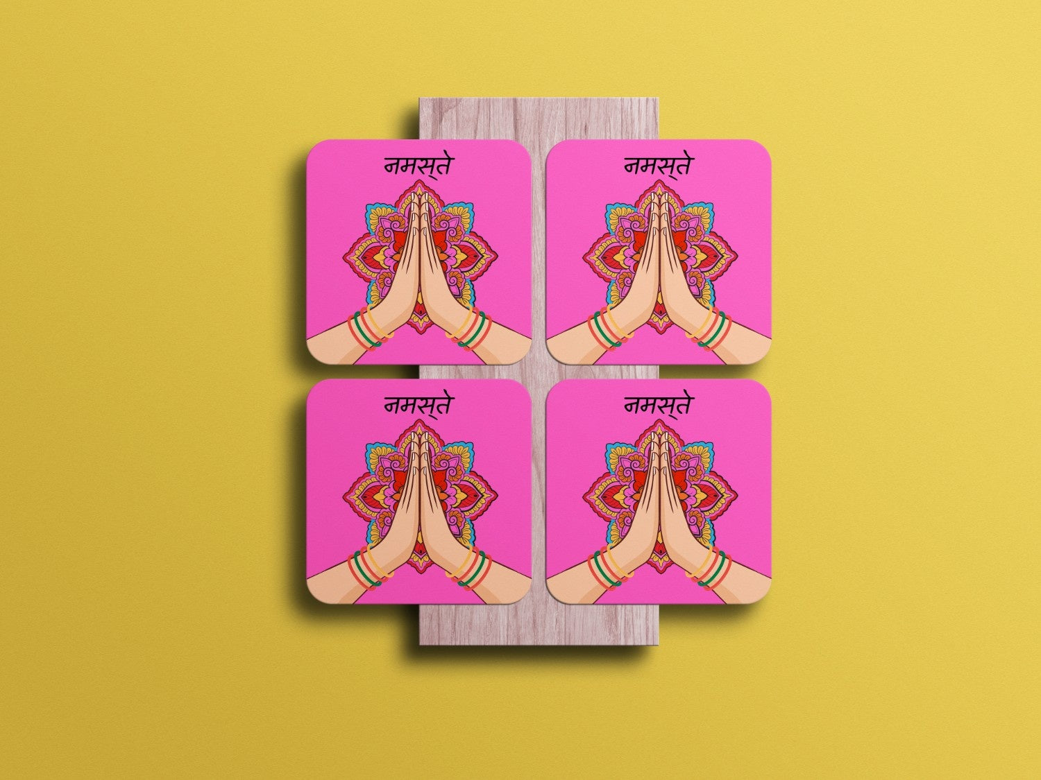 Welcome Guests with Traditional Warmth:Rajasthani Coaster Set