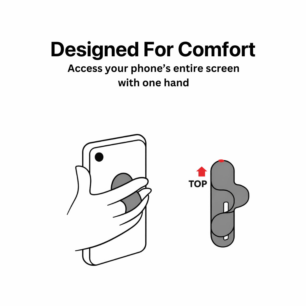 "Mountain Lover" Phone Grip Slider Anti-Slip Stand and Holder