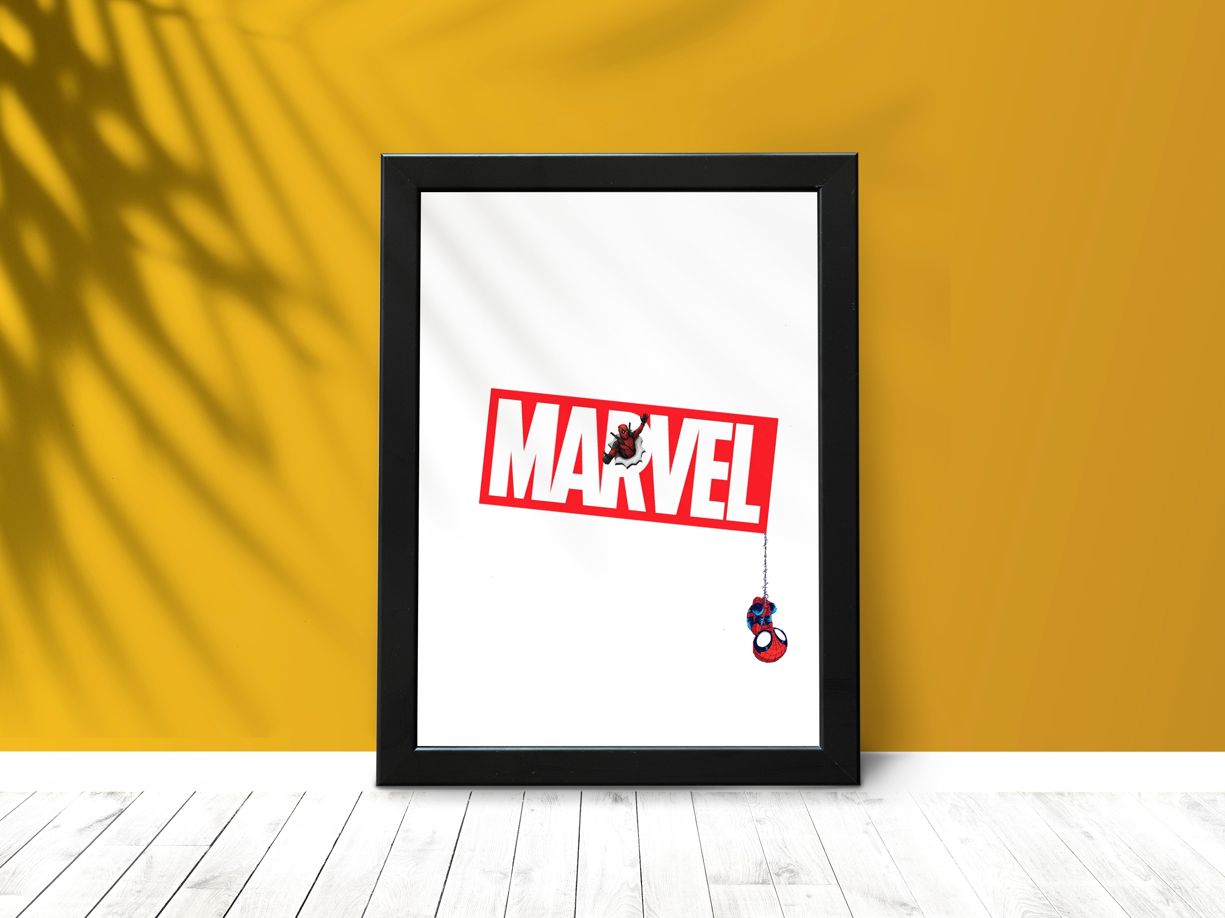 "Deadpool and Spiderman" Poster – Add a Touch of Personality to Your Space| Marvel Comics |