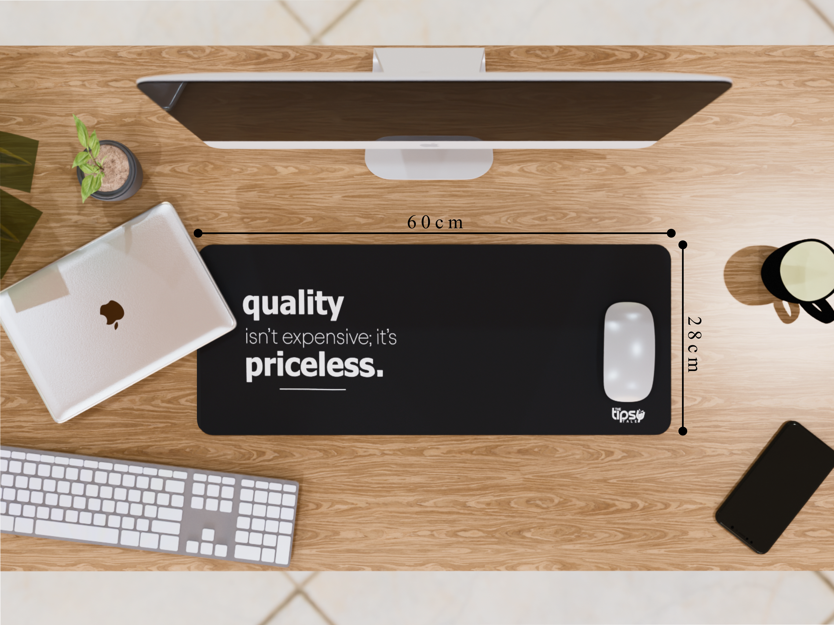 "Daily Motivation" Gaming Mousepad Elevate Your Gaming Experience