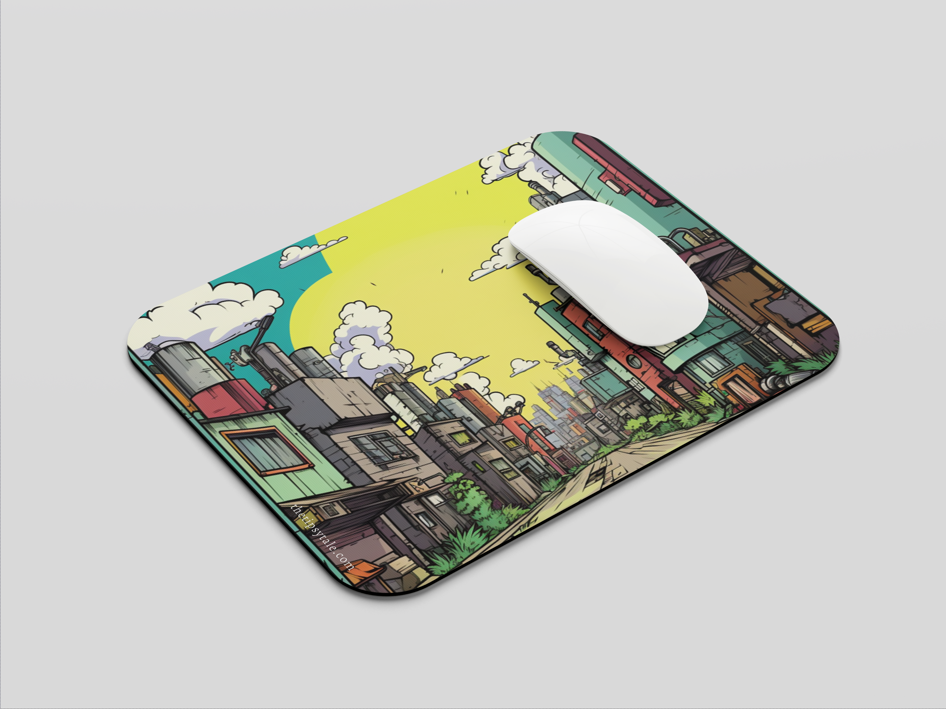 "Street Art View" Mousepad Enhance Your Workspace with Style