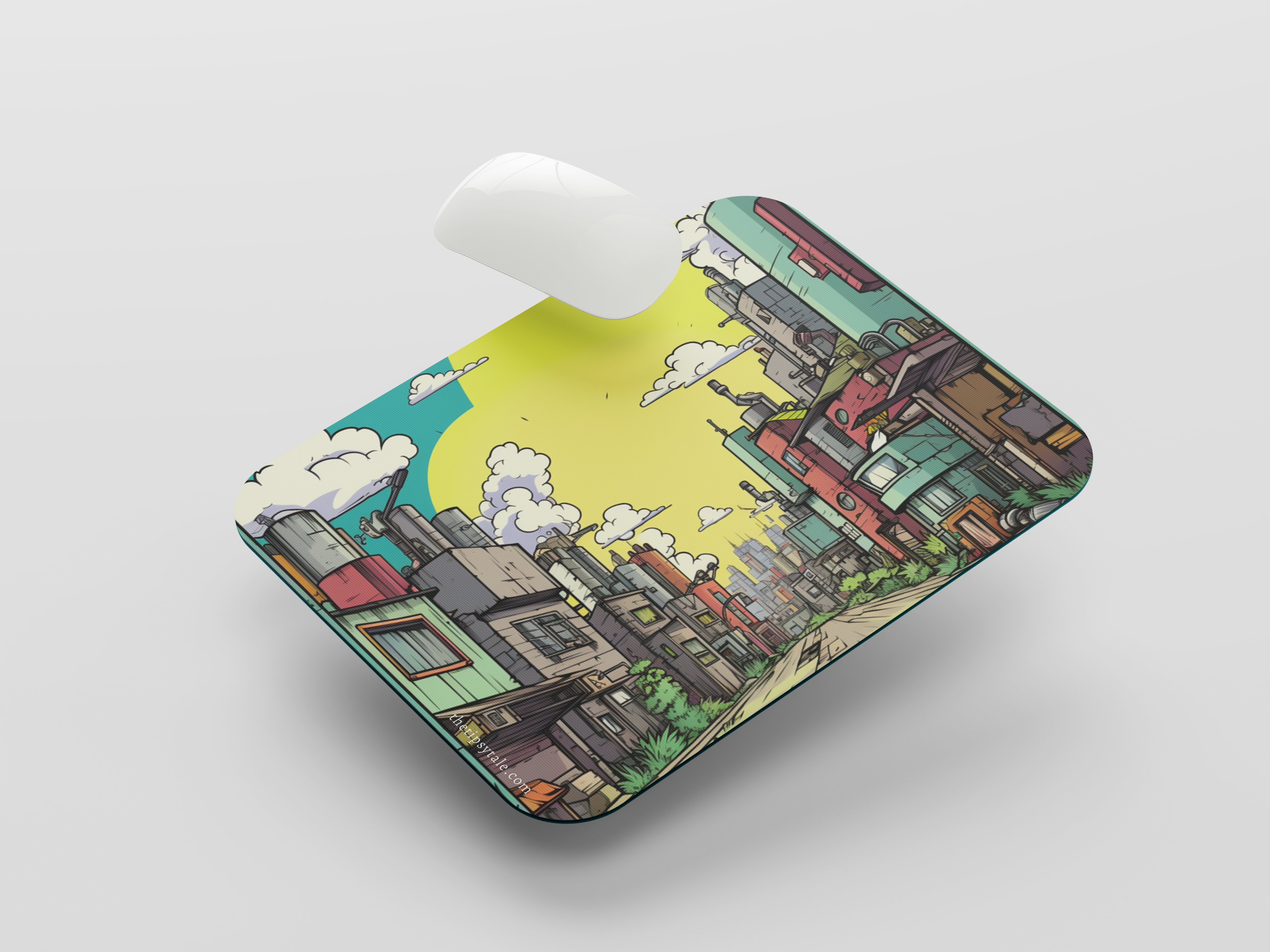 "Street Art View" Mousepad Enhance Your Workspace with Style