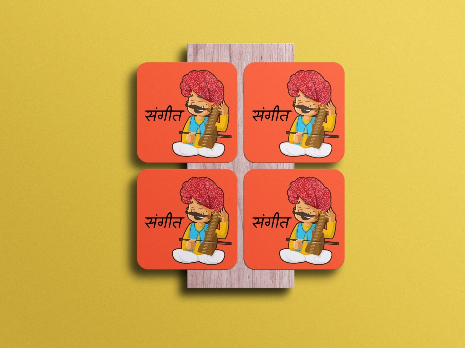 Celebrate with Traditional Elegance:Rajasthani Coaster Set
