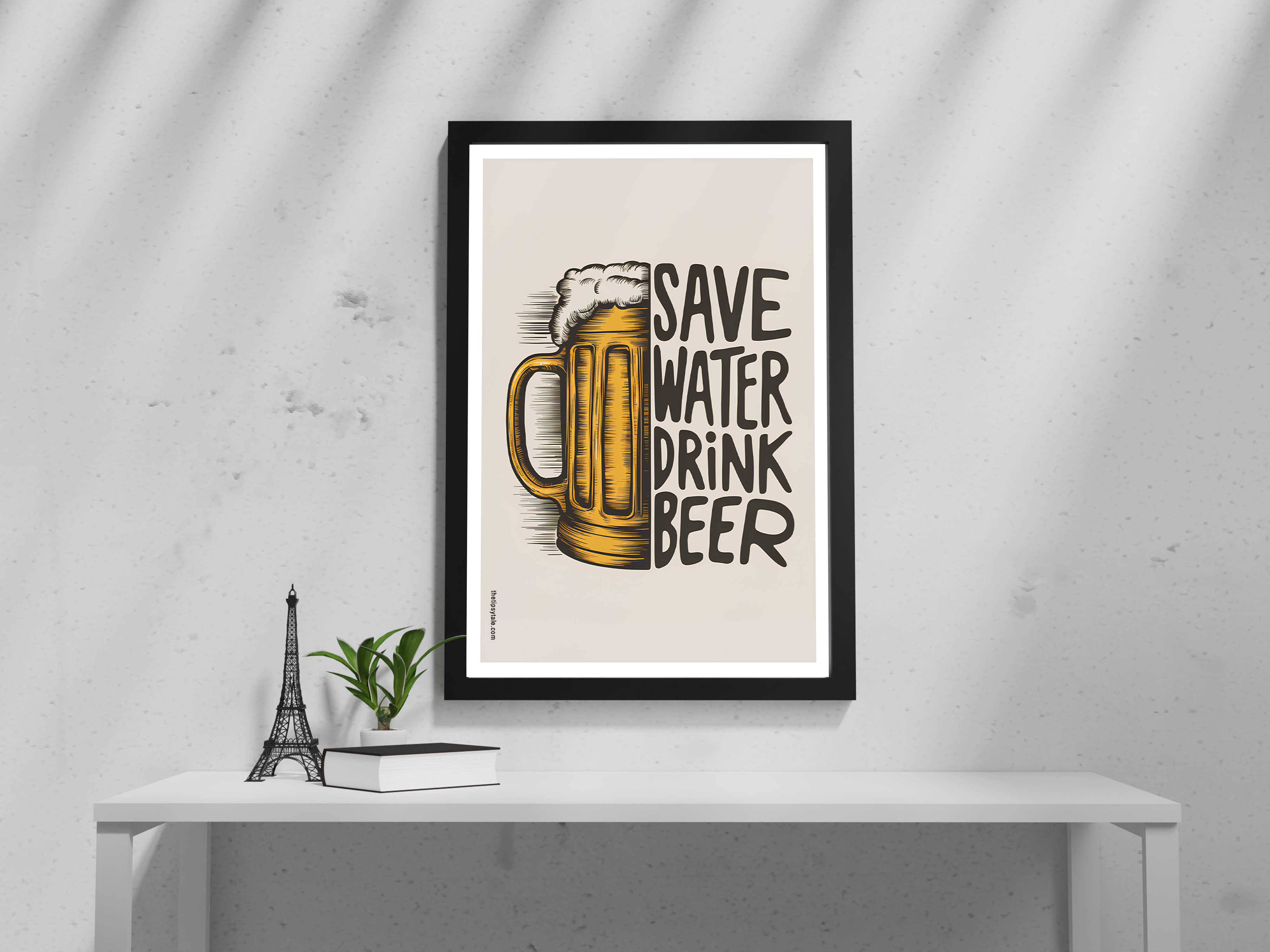 "Save Water Drink Beer" Poster – Add a Touch of Personality to Your Space