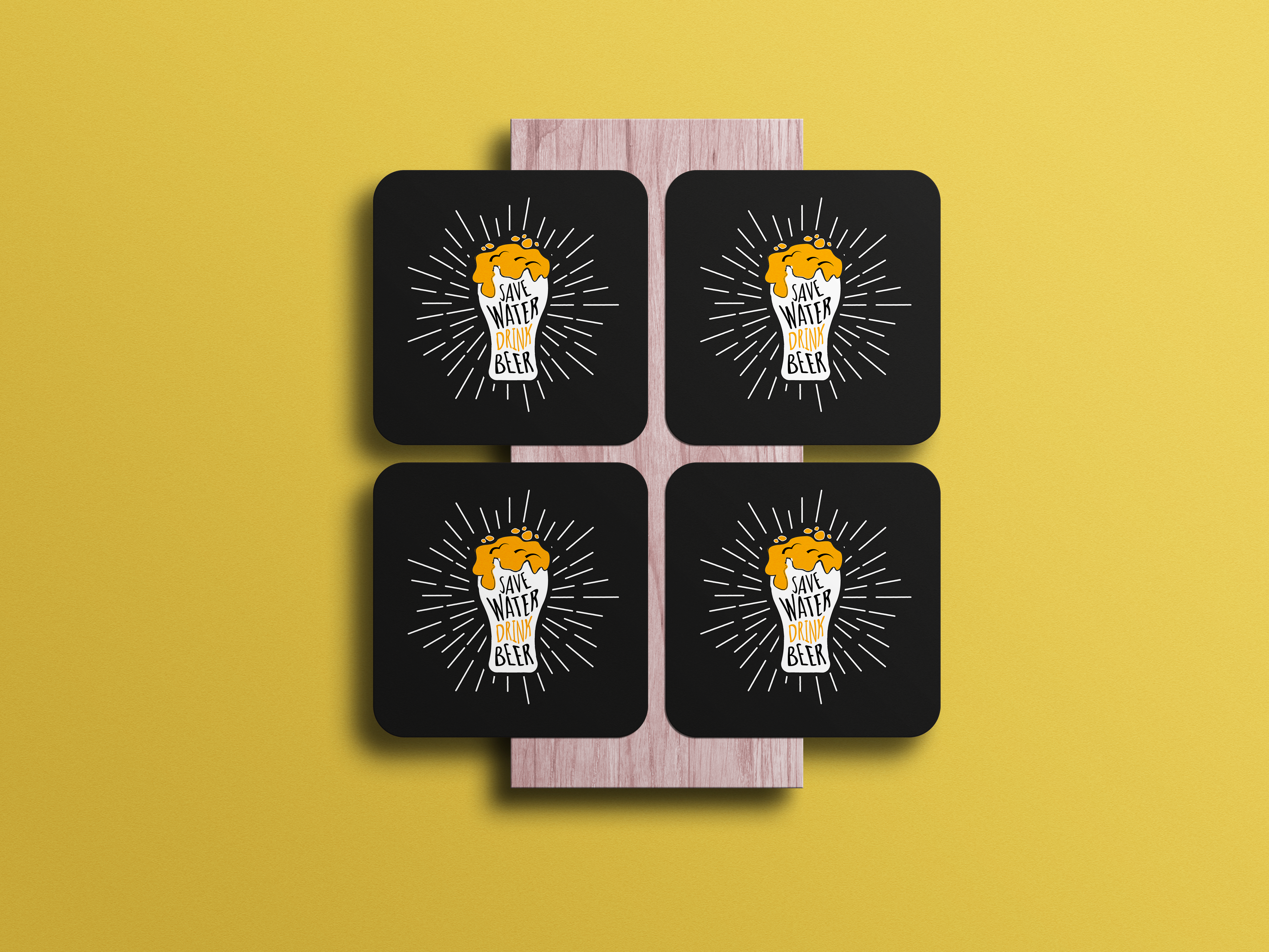 Pani Bachao, Beer Piyo Yojana: Drinks Coaster