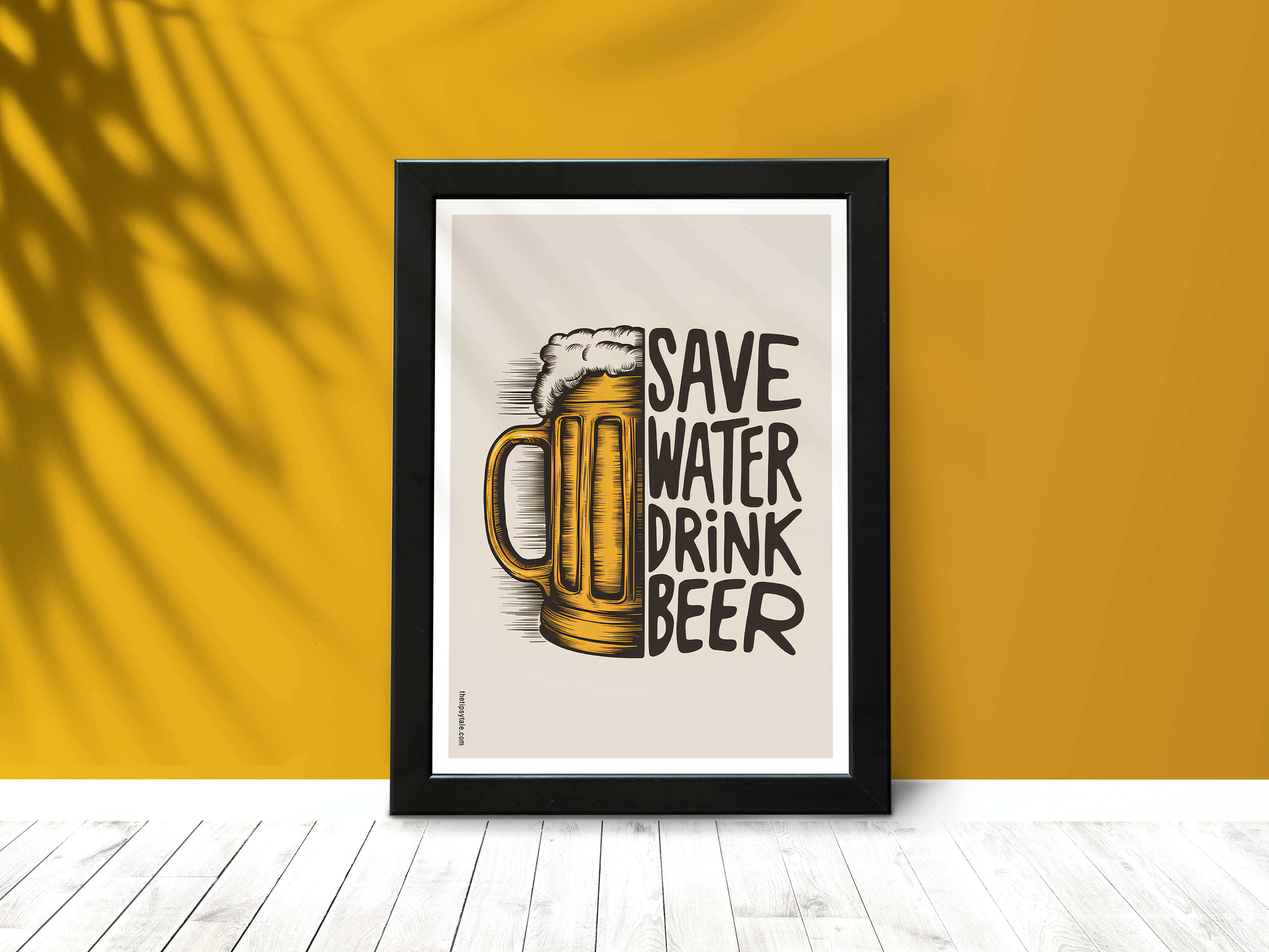 "Save Water Drink Beer" Poster – Add a Touch of Personality to Your Space